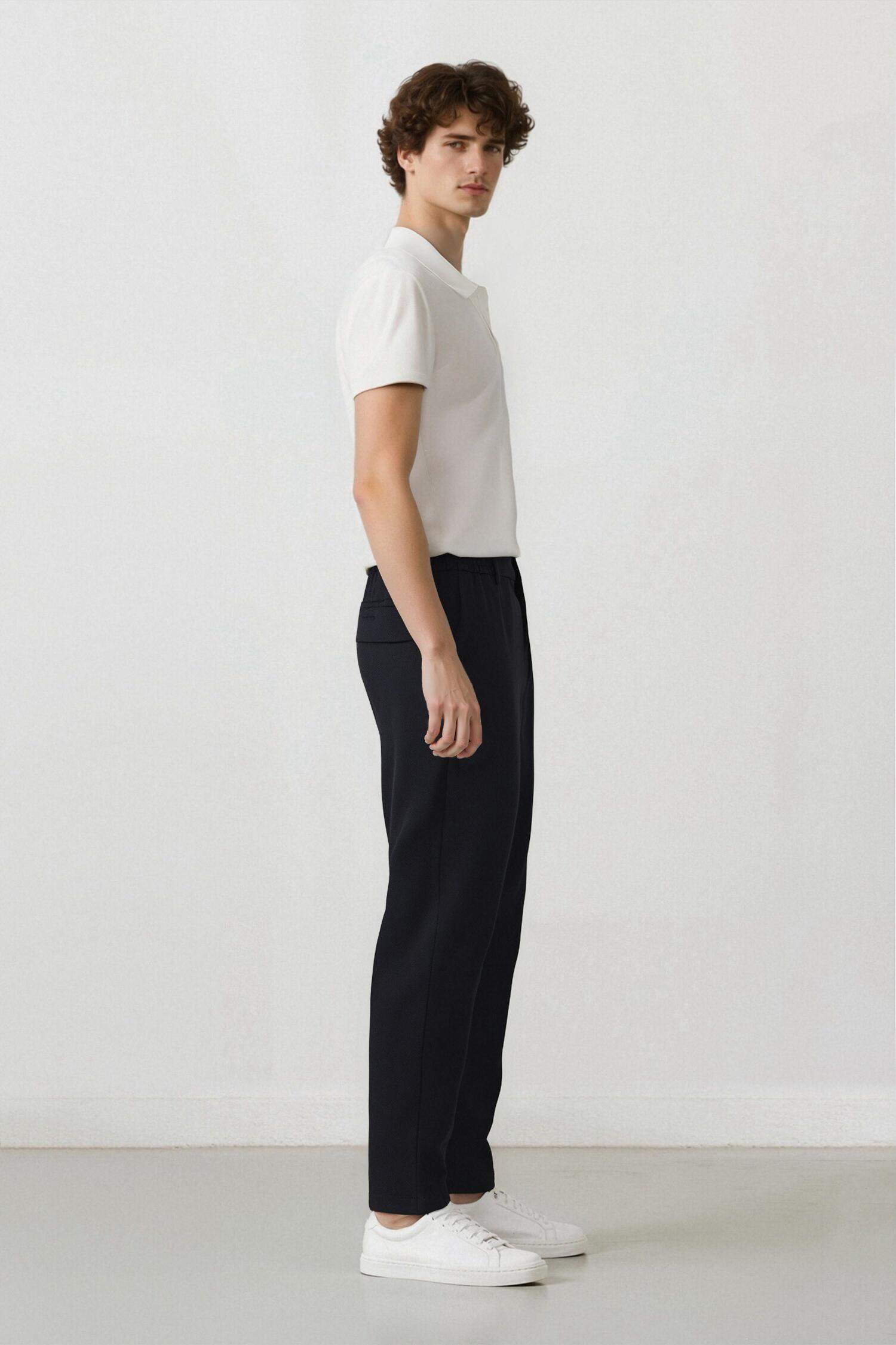 Jogger Yazlık Kumaş Pantolon Basic Düz Cepli Düz Paça