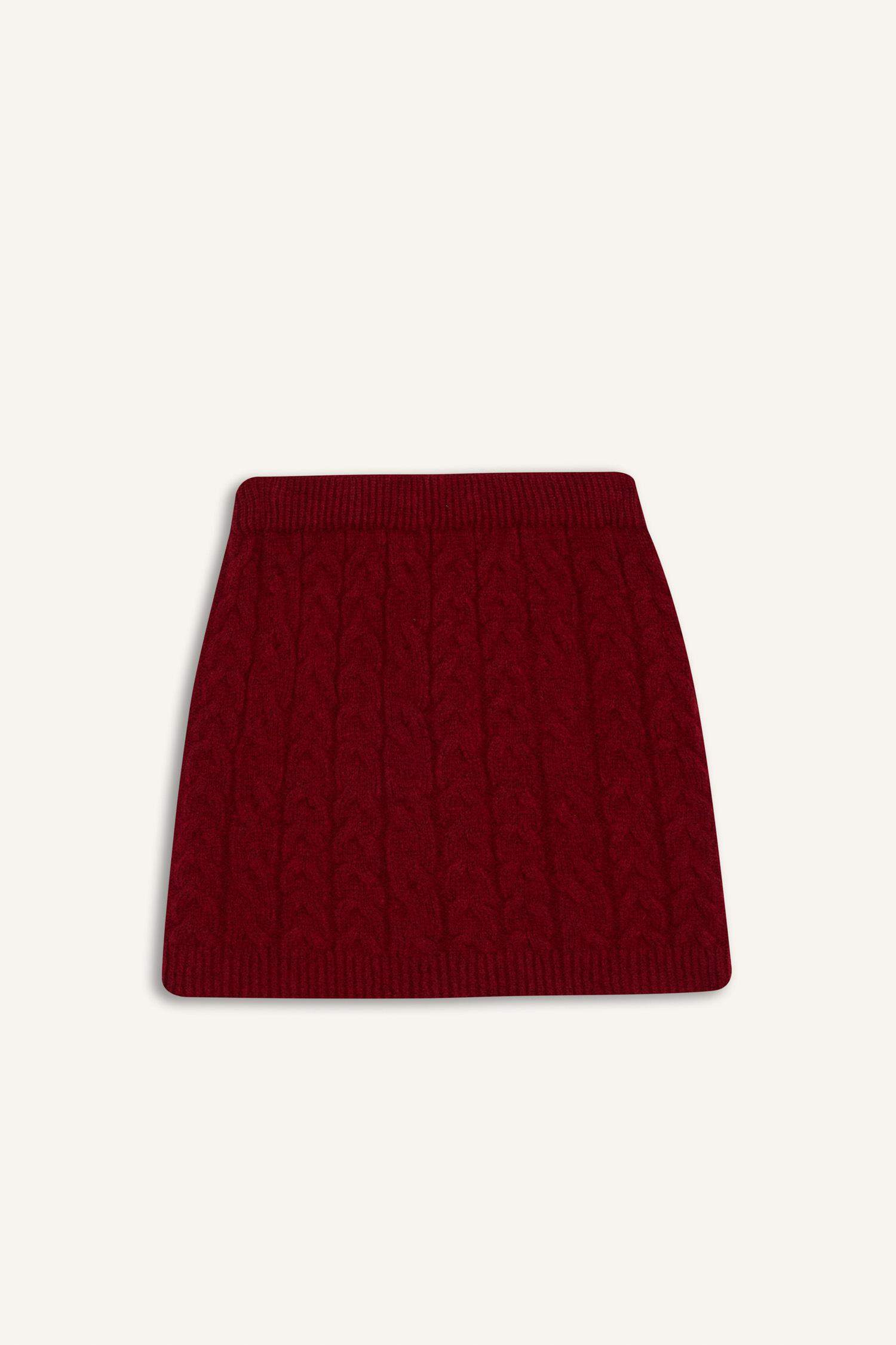 Slim Fit Mini Knit Skirt