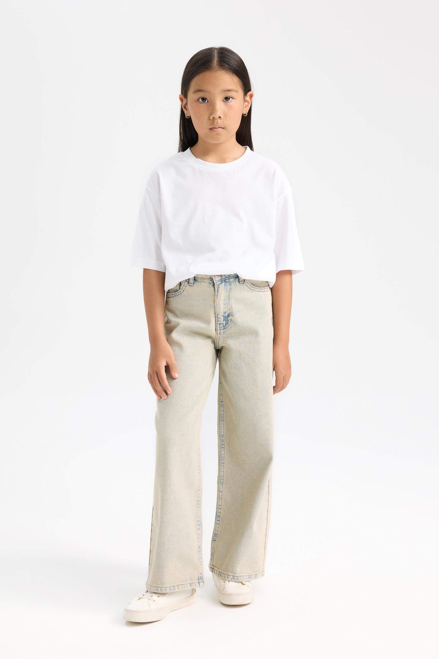 Girl Wide Leg Pocketed Trousers