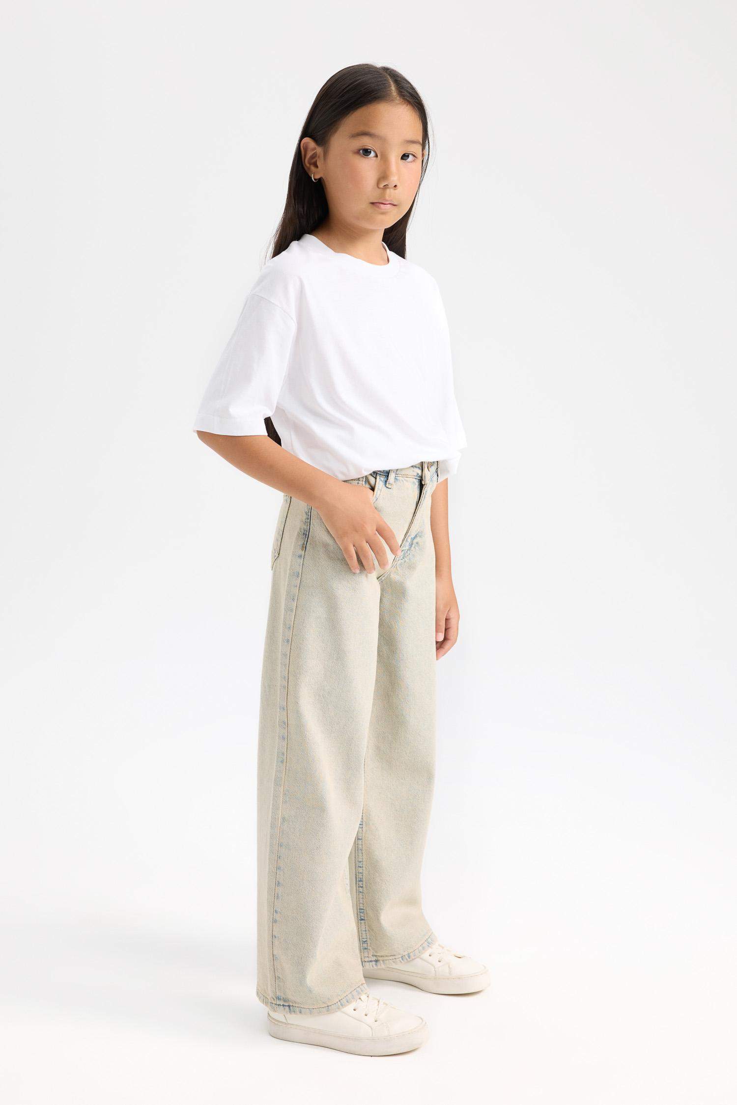 Girl Wide Leg Pocketed Trousers