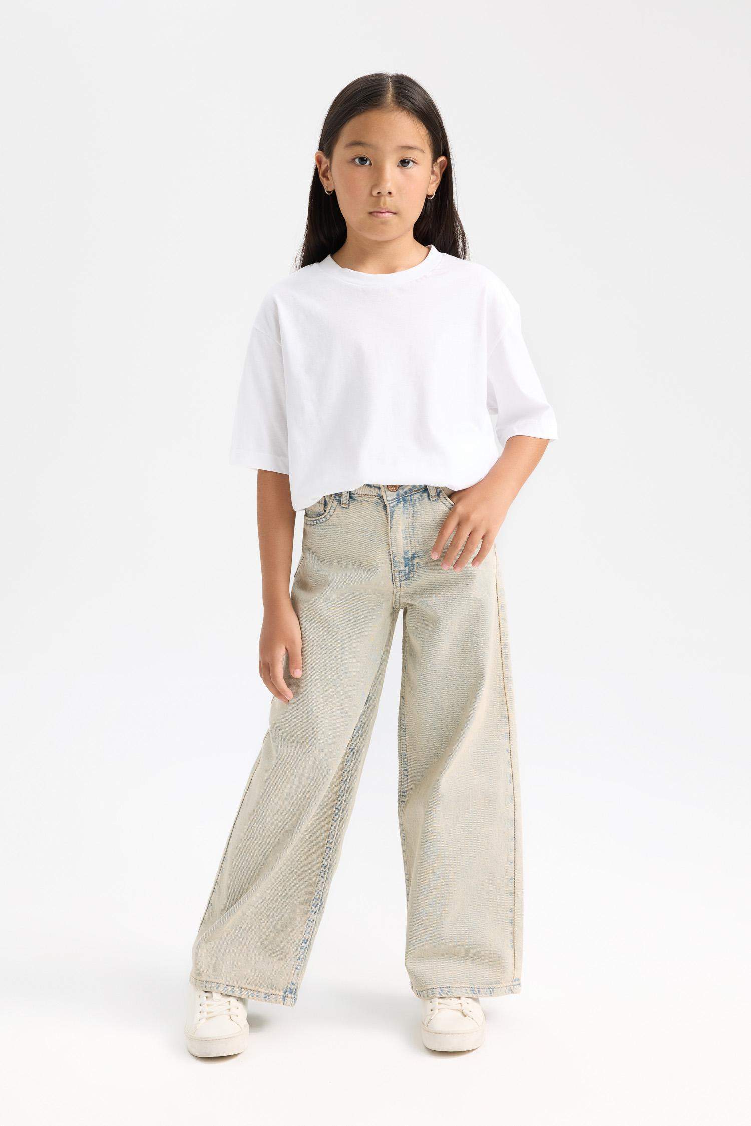 Girl Wide Leg Pocketed Trousers