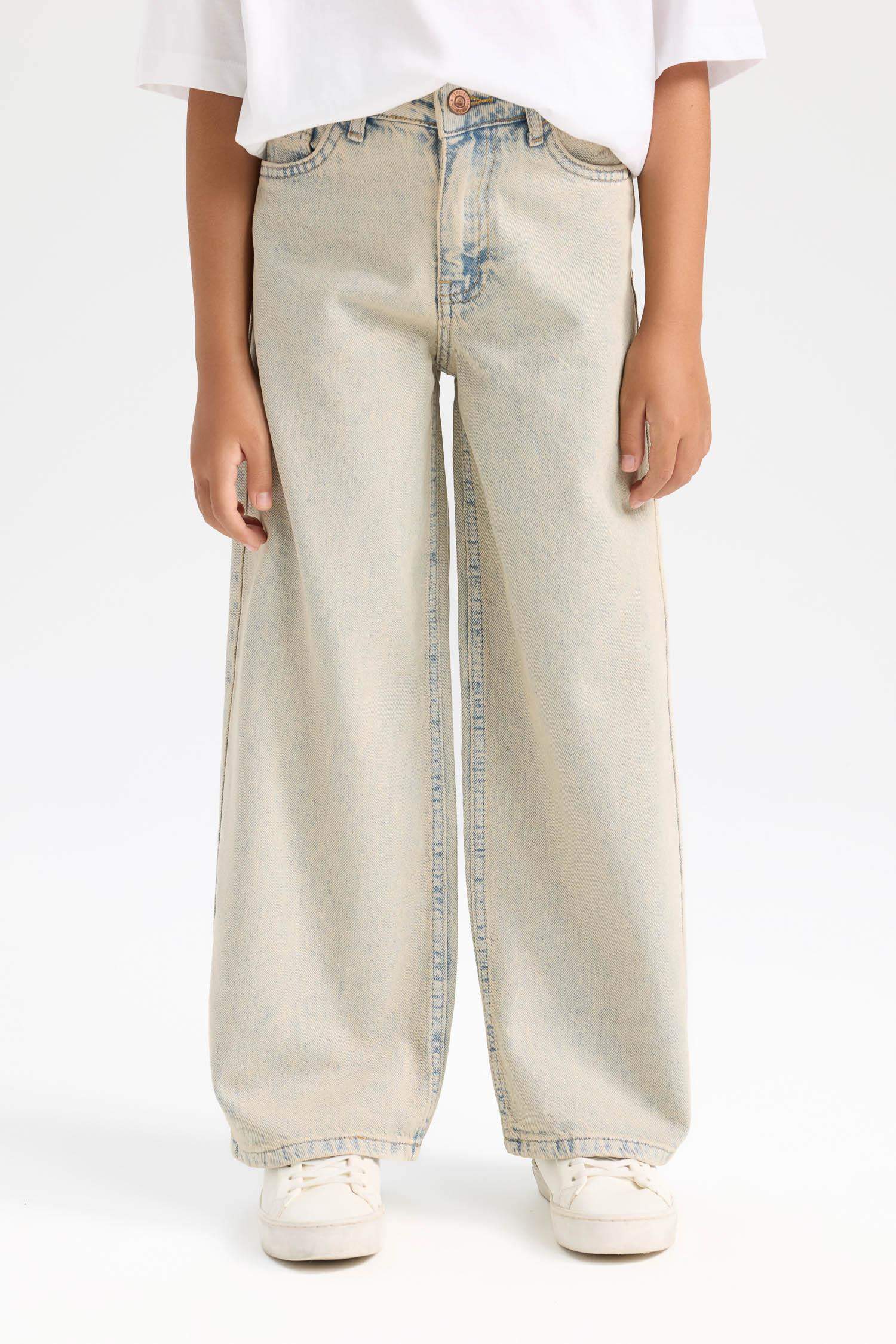 Girl Wide Leg Pocketed Trousers