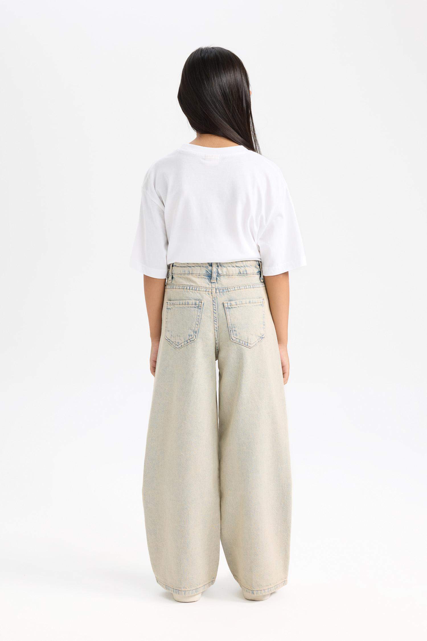 Girl Wide Leg Pocketed Trousers