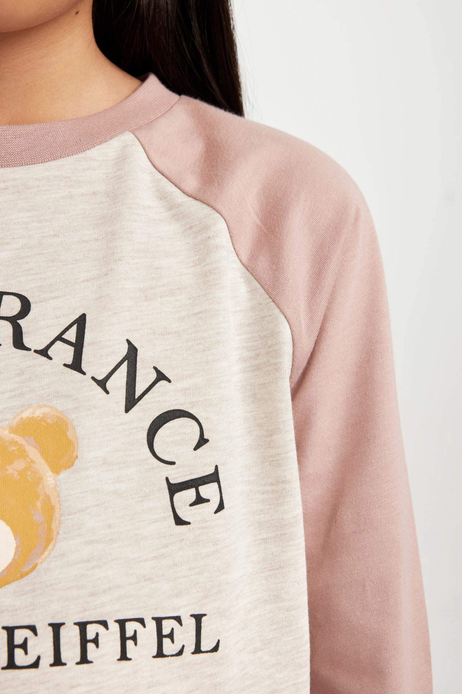 Girl Printed Long Sleeve 2 Piece Pajama Set