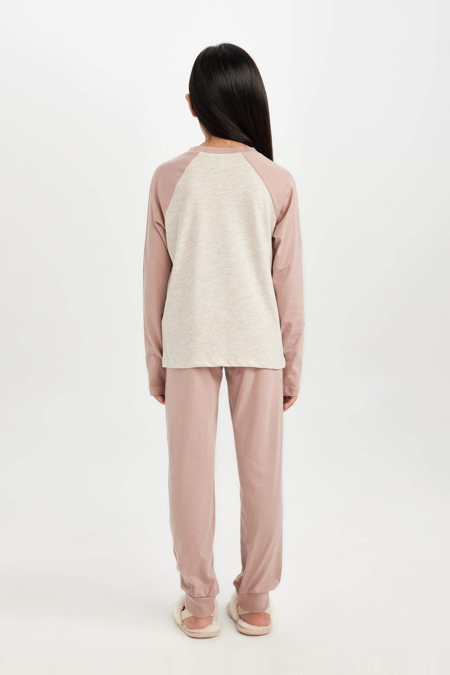 Girl Printed Long Sleeve 2 Piece Pajama Set