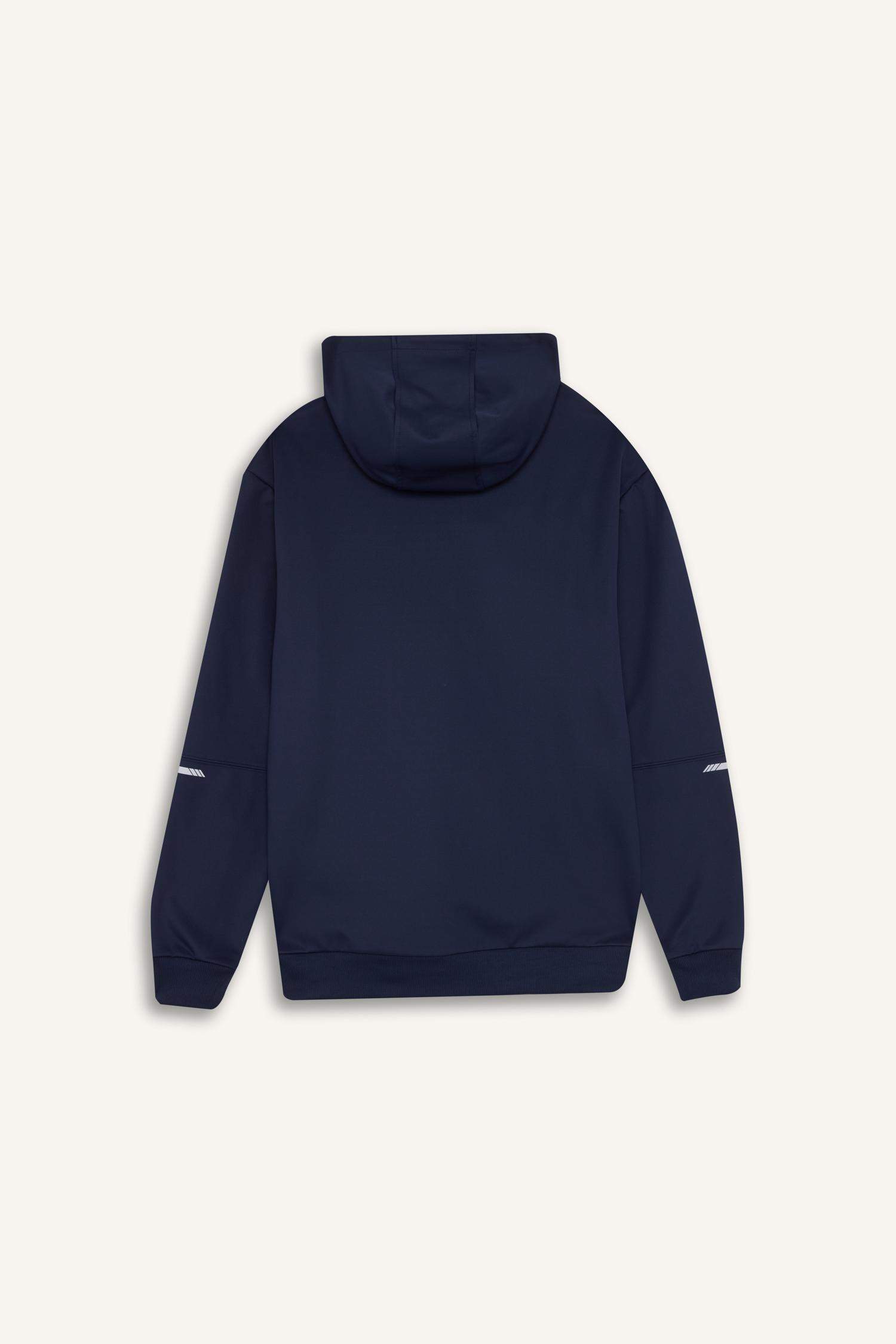 Standart Fit Kapüşonlu Basic Düz Sporcu Sweatshirt