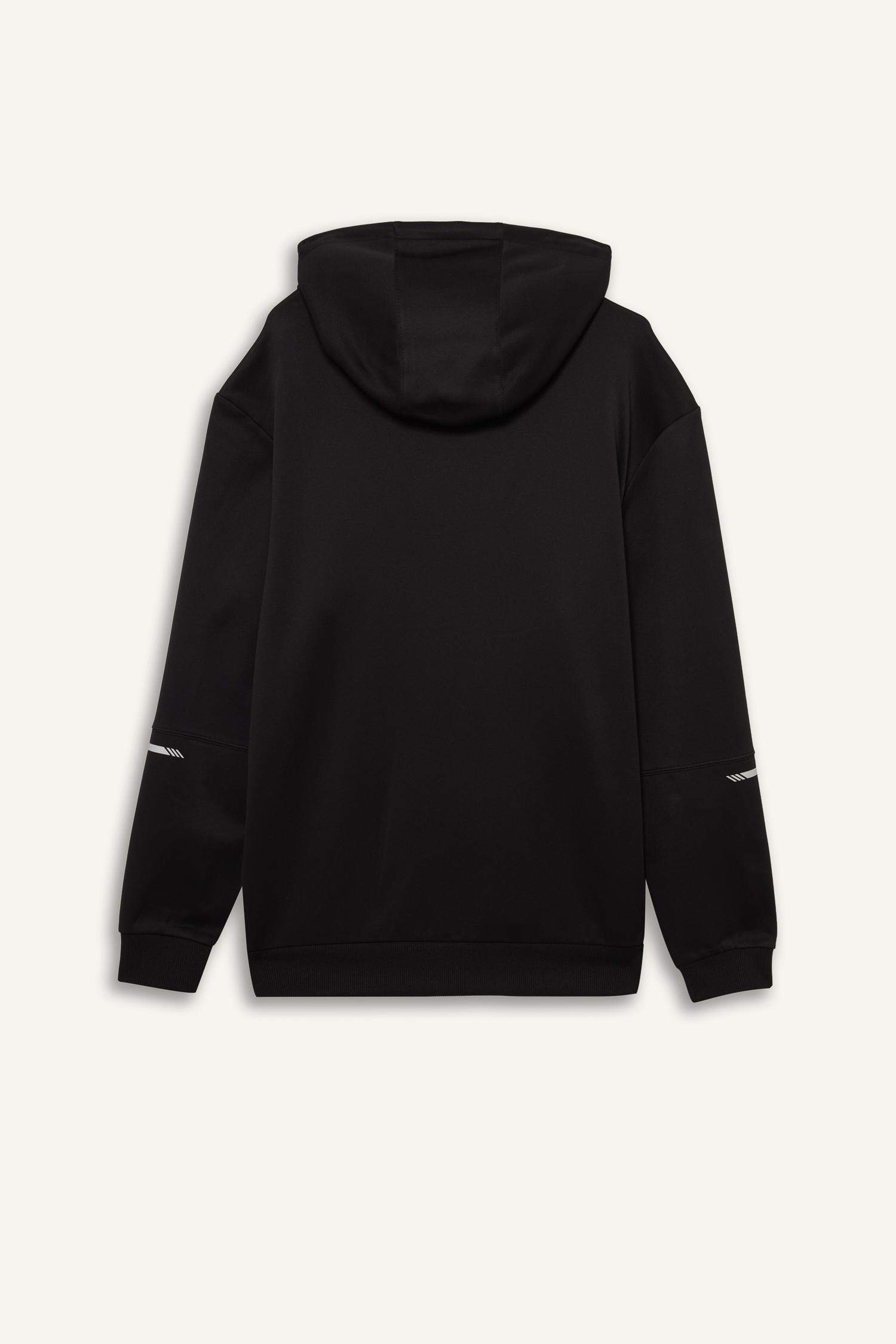 Standart Fit Kapüşonlu Sporcu Sweatshirt