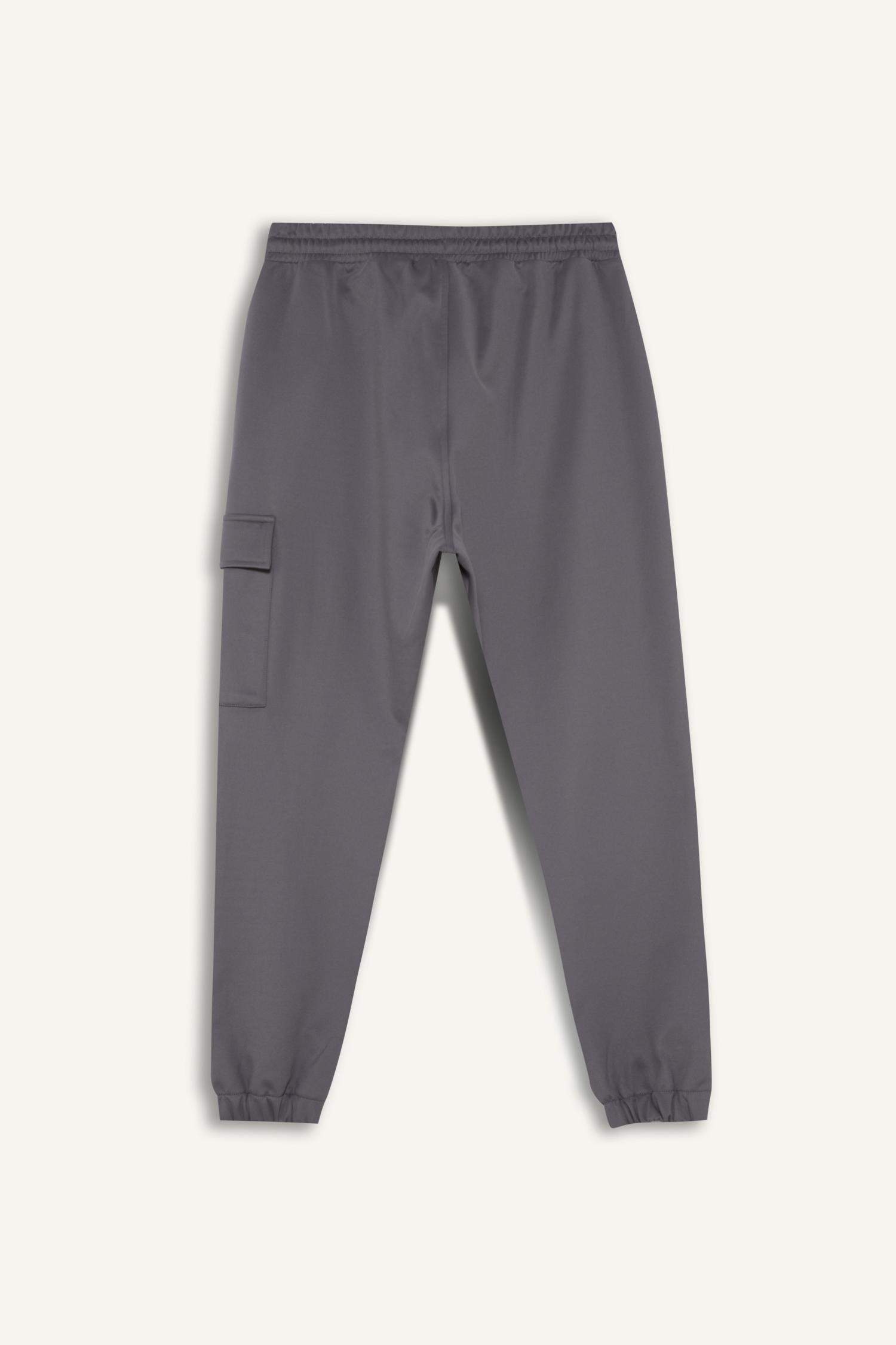 DeFactoFit Sporcu Jogger Eşofman Altı Standart Fit Üç Cepli Beli Bağcıklı Lastikli Paça