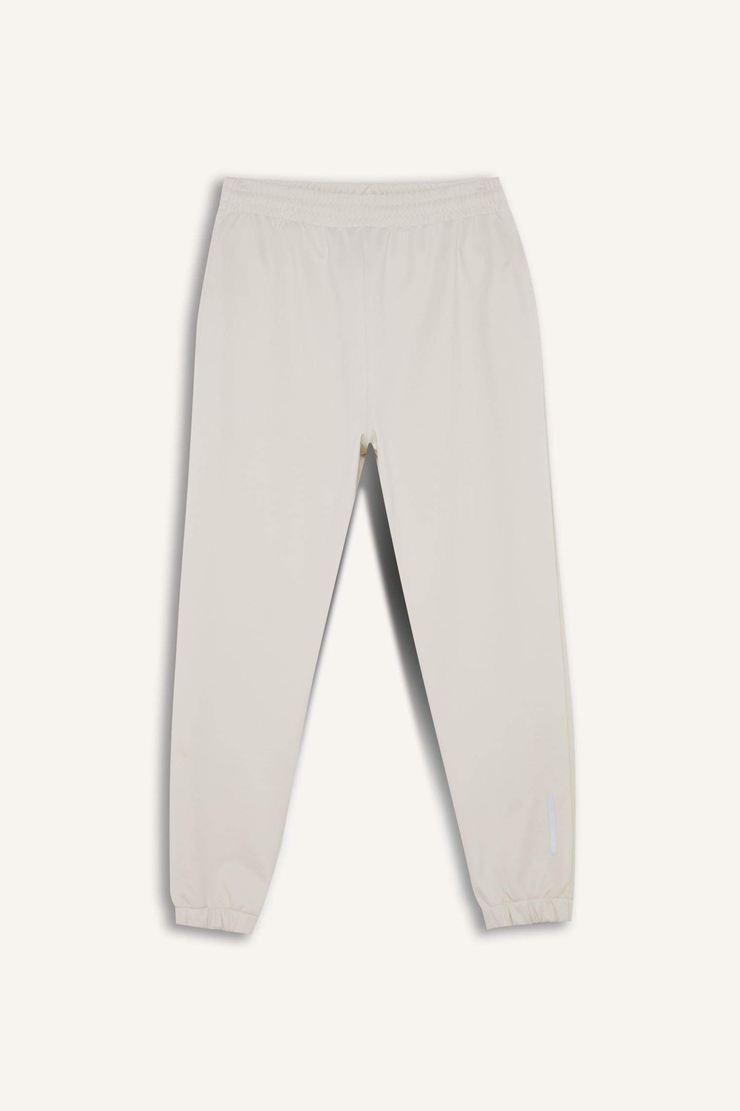 Sporcu Jogger Eşofman Altı Standart Fit Basic Düz Cepli Beli Paçası Lastikli