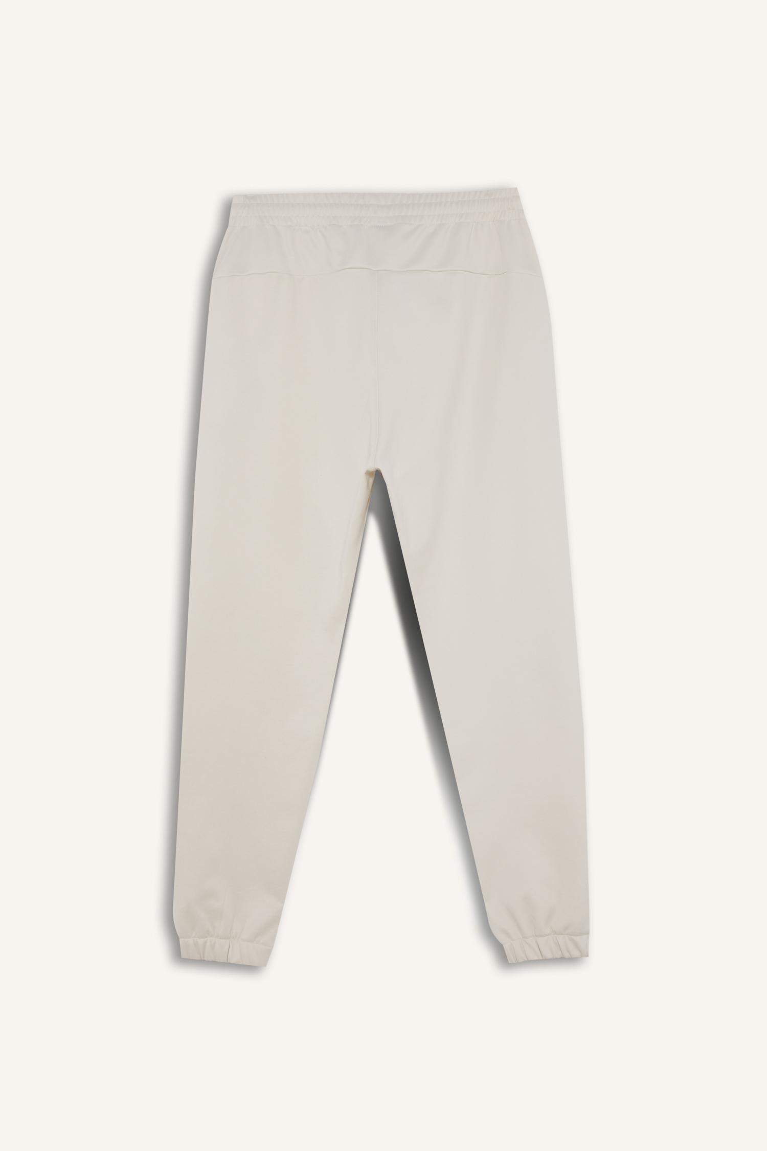 Sporcu Jogger Eşofman Altı Standart Fit Basic Düz Cepli Beli Paçası Lastikli