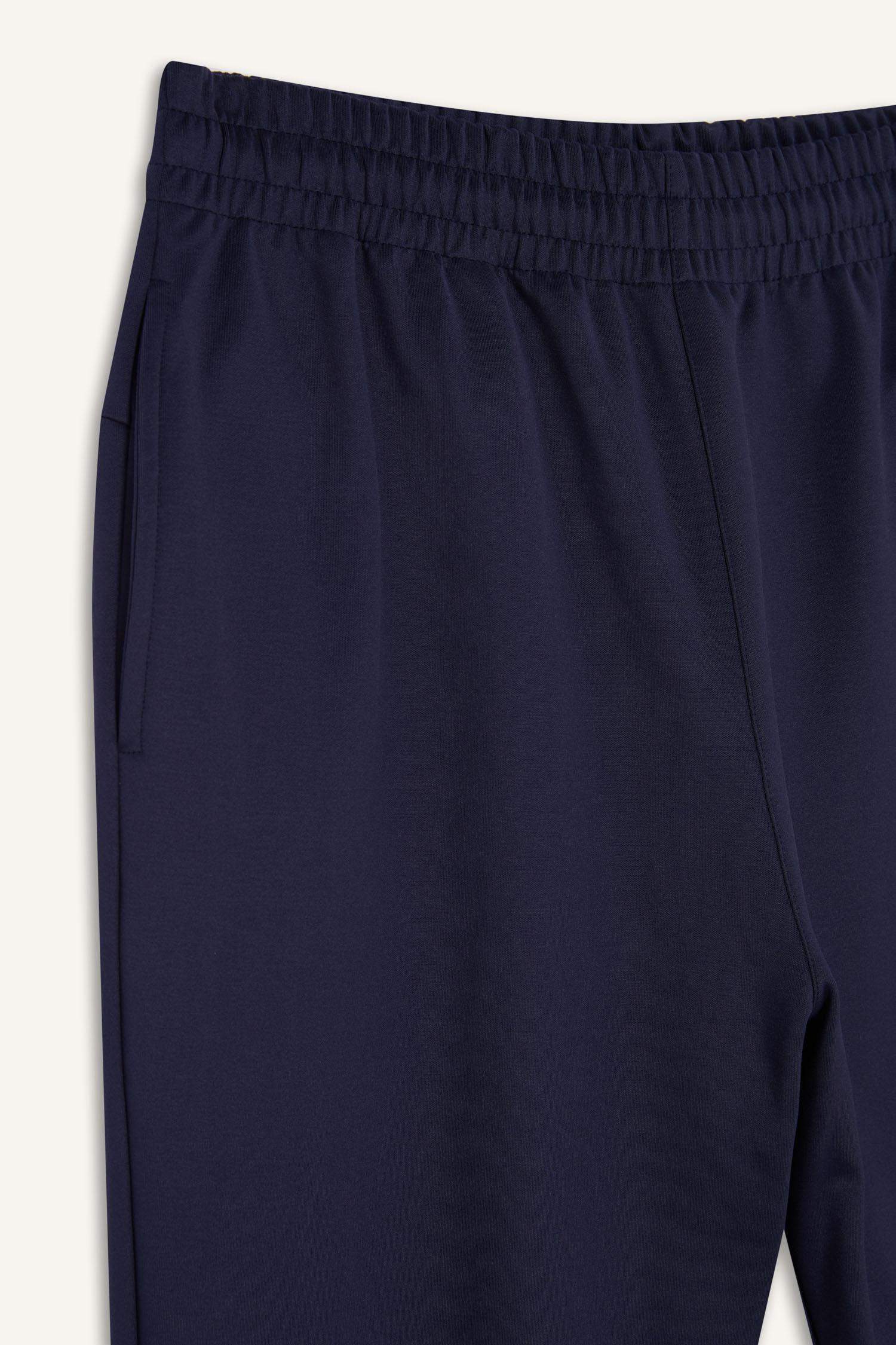 DeFactoFit Sporcu Jogger Eşofman Altı Standart Fit Basic Düz Cepli Beli Paçası Lastikli