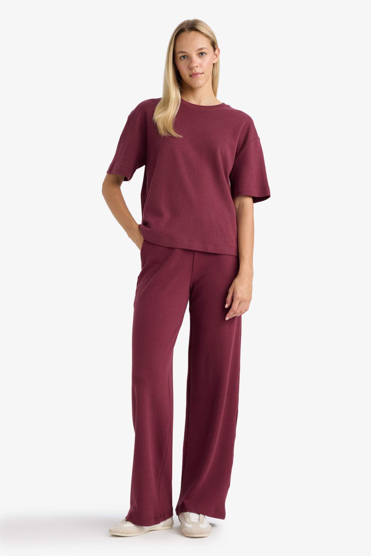 Straight Fit Basic Trousers