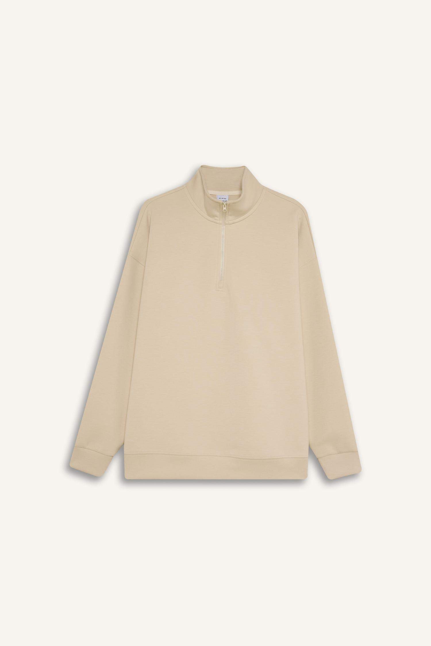 DeFactoFit Oversize Fit Stand Collar Sports Sweatshirt