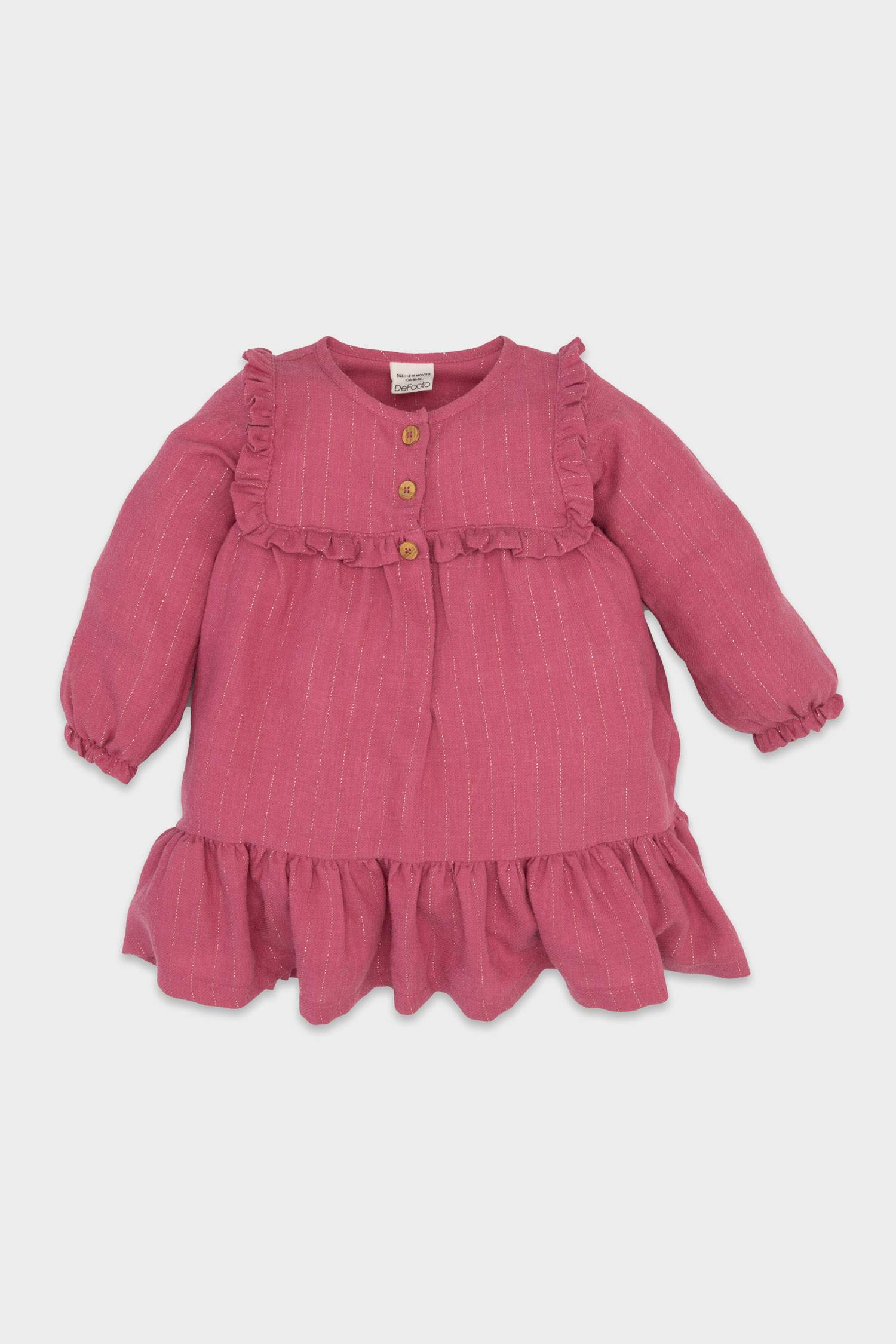 Regular Fit Long Sleeve Woven Dress