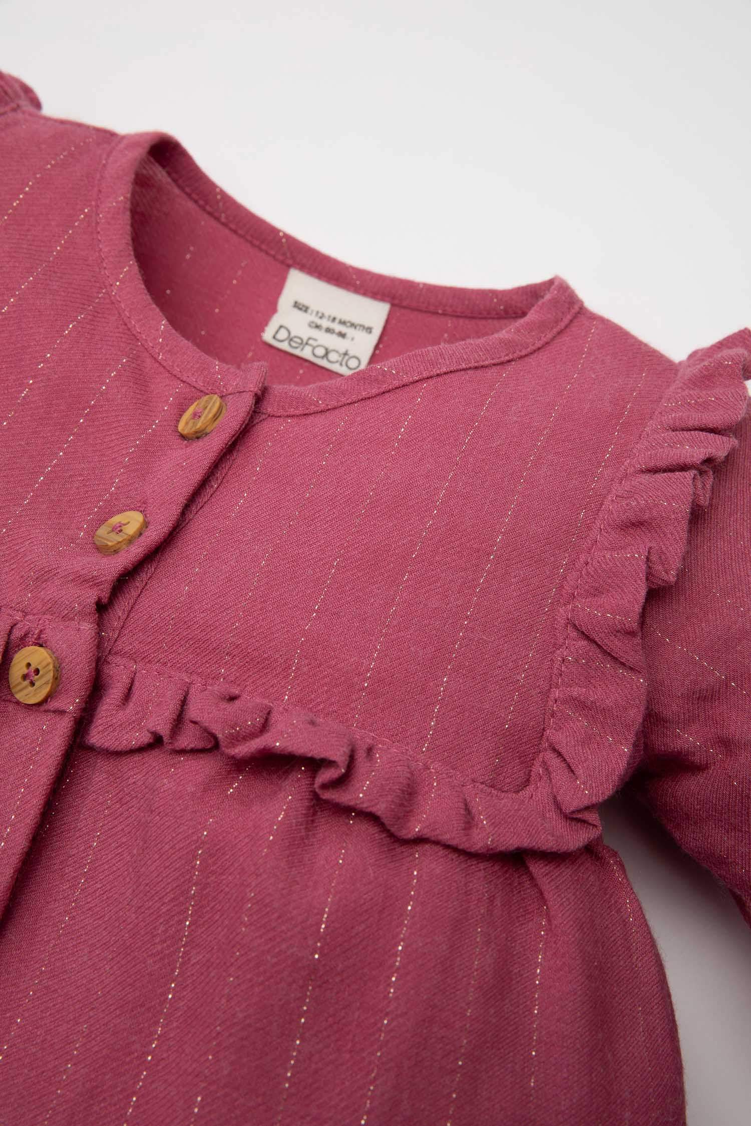 Regular Fit Long Sleeve Woven Dress