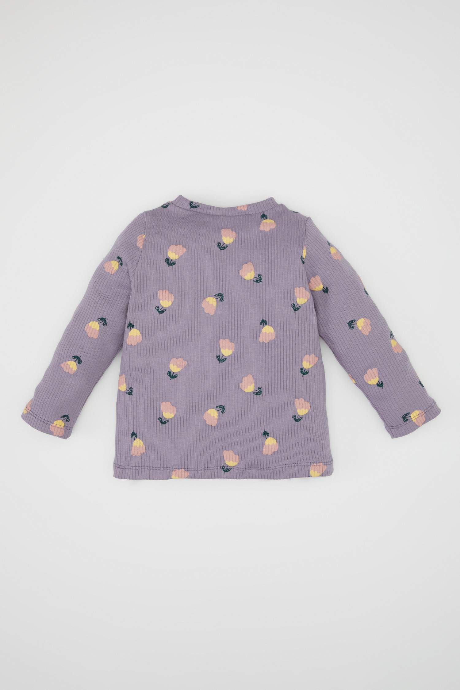 Baby Girl Floral Ribbed Camisole T-Shirt