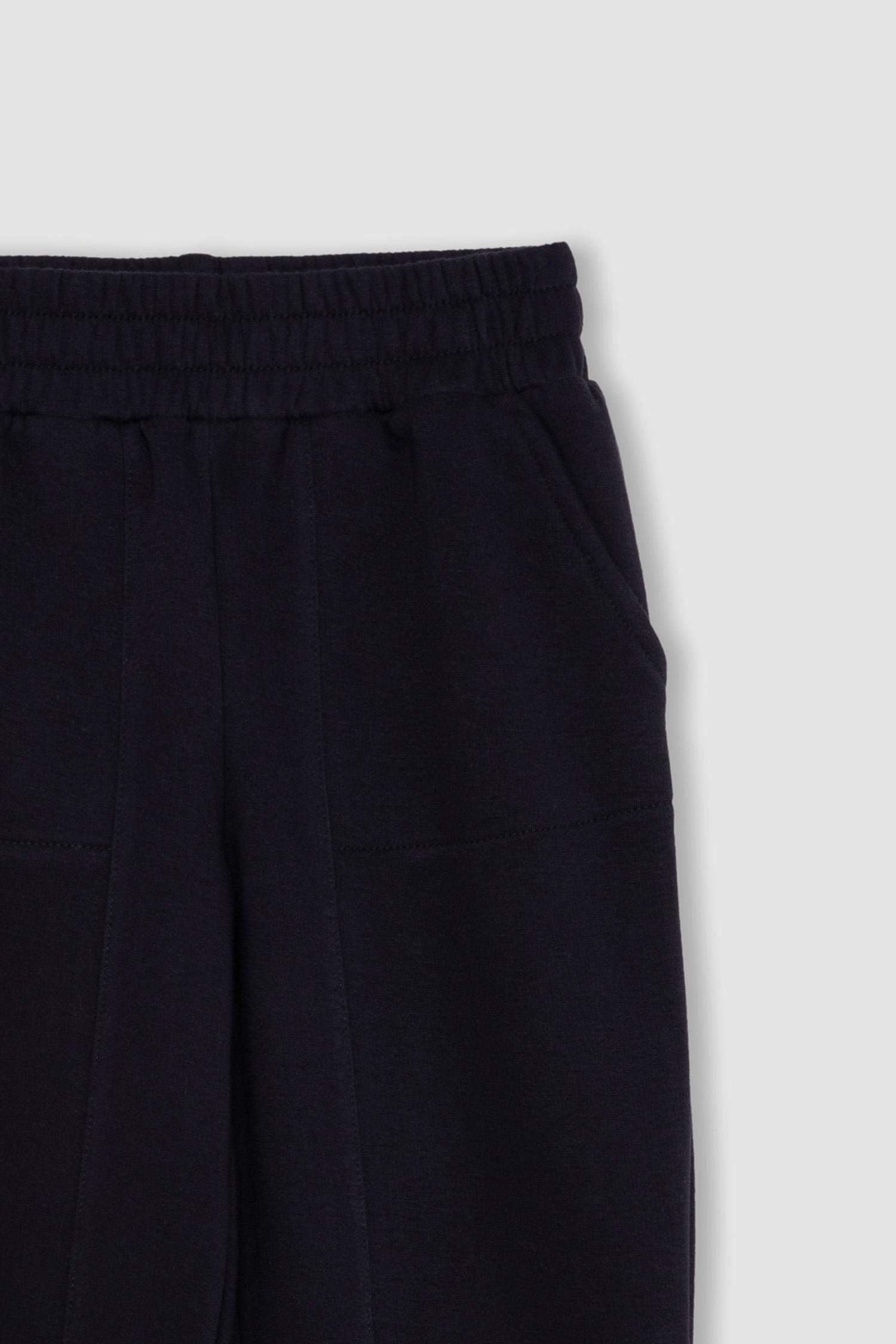 Kız Çocuk Beli Paçası Lastikli Cepli Basic Düz Jogger Eşofman Altı