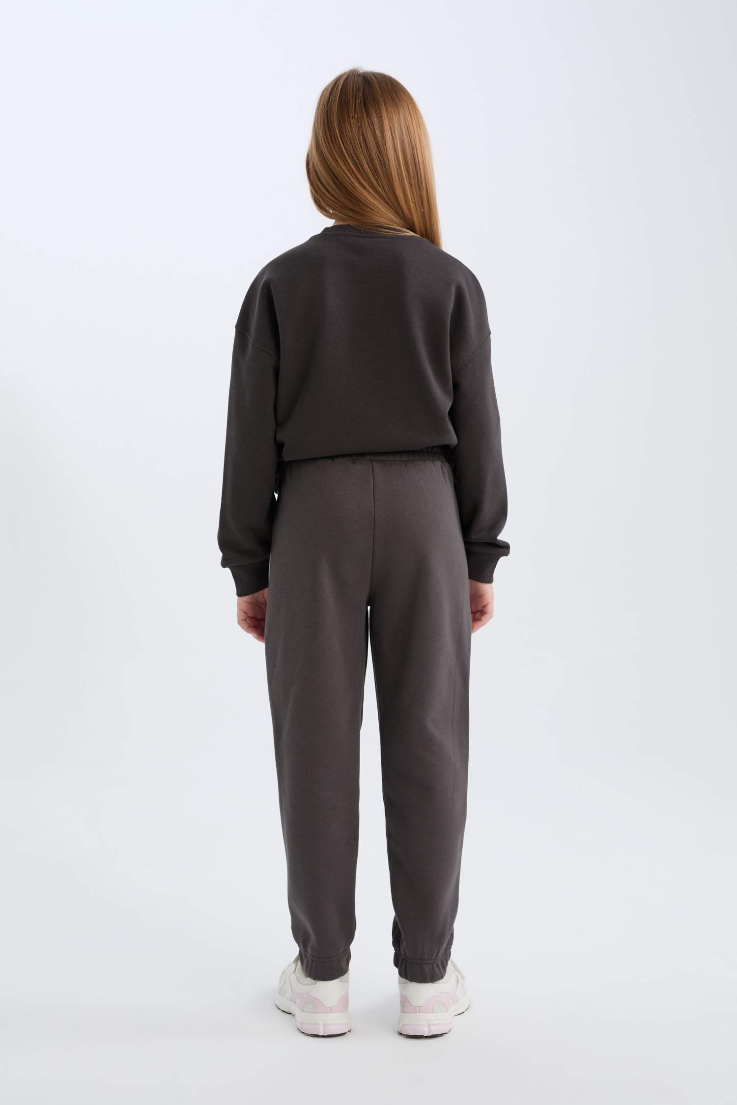 Kız Çocuk Beli Paçası Lastikli Jogger Eşofman Altı