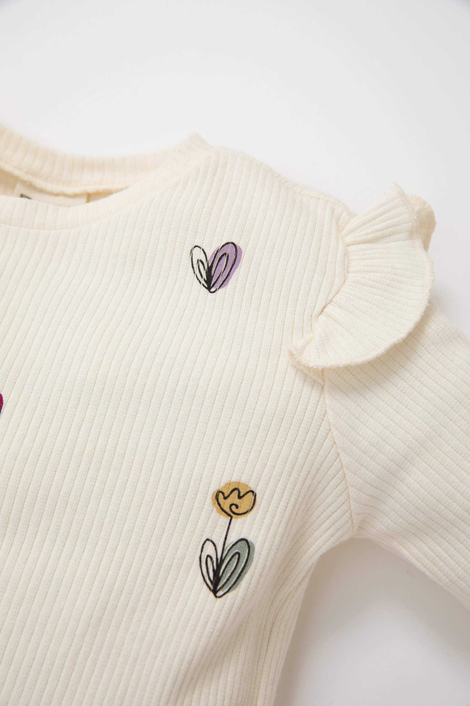 Сәби Қыз велосипед мойыны гүл ұзын жеңді Ұзын жеңді футболка