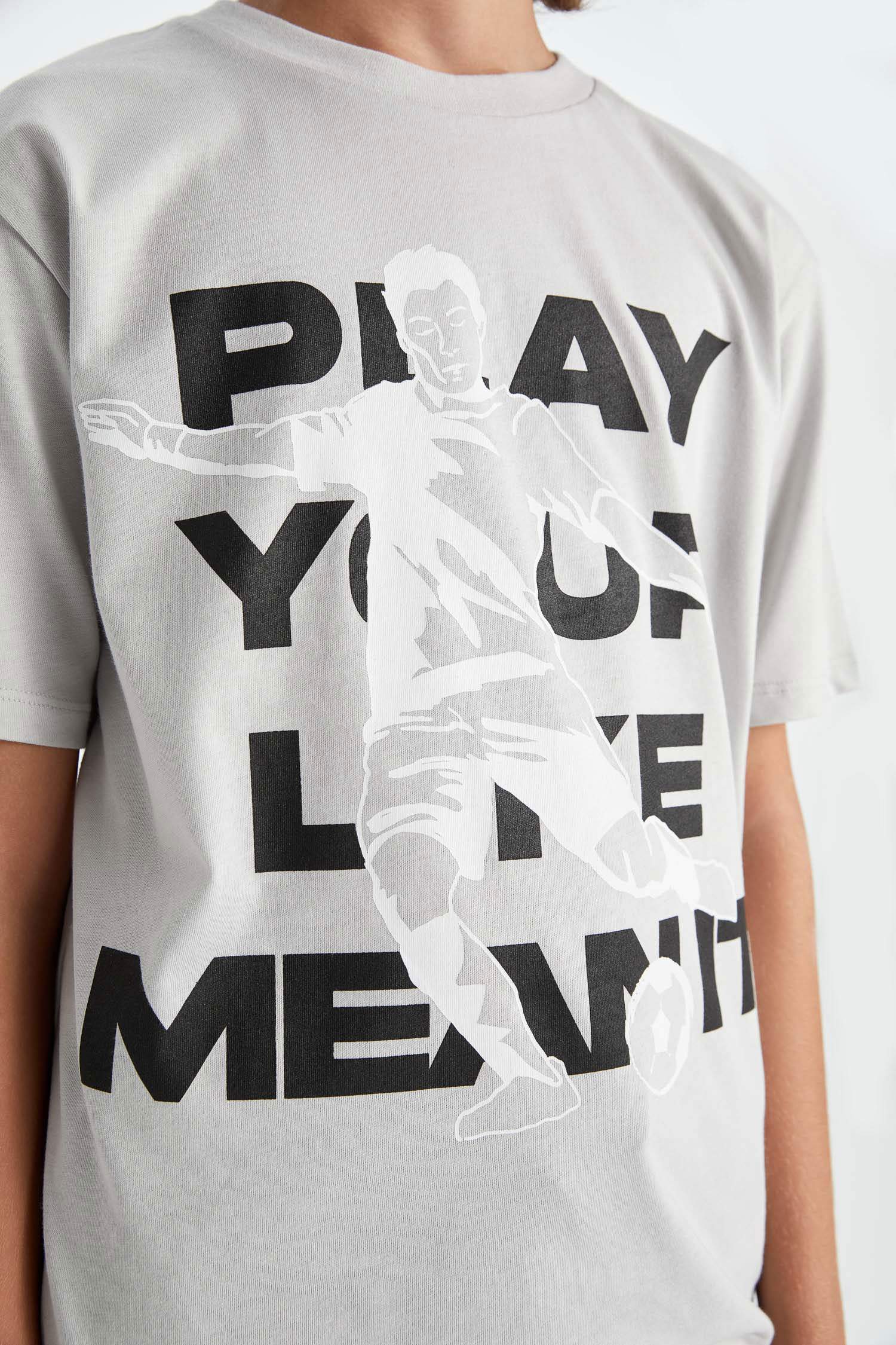 Erkek Çocuk 2'li Takım Baskılı Kısa Kollu Tişört Şort