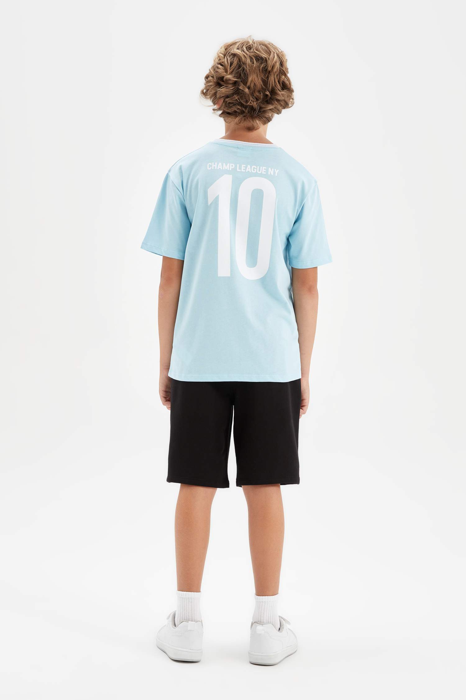 Ensemble De T-Shirt à Manches Courtes Imprimé et Short pour Garçon