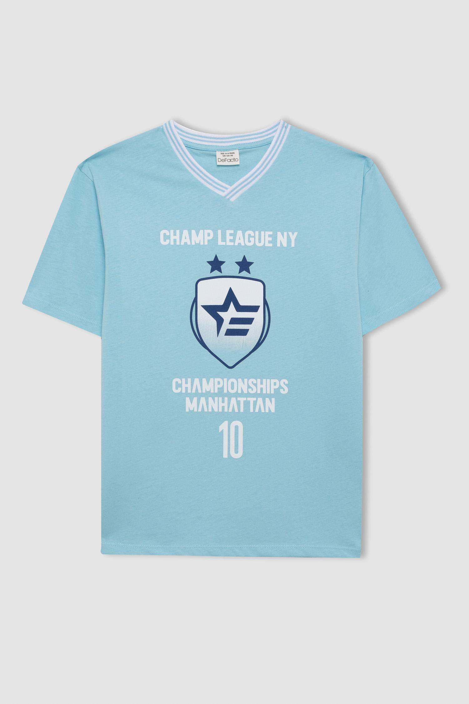 Ensemble De T-Shirt à Manches Courtes Imprimé et Short pour Garçon