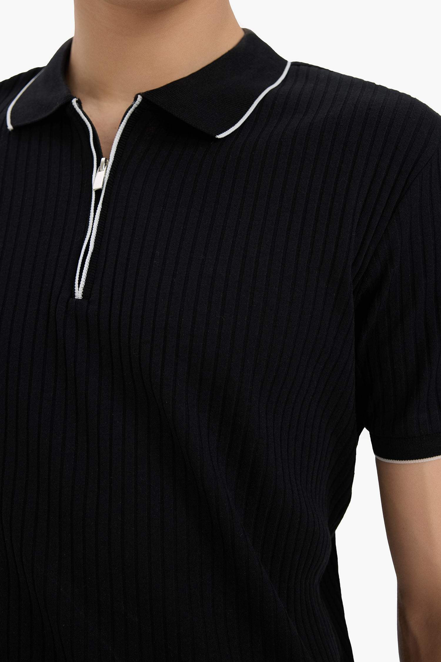 Slim Fit Polo Collar Camisole Polo T-Shirt