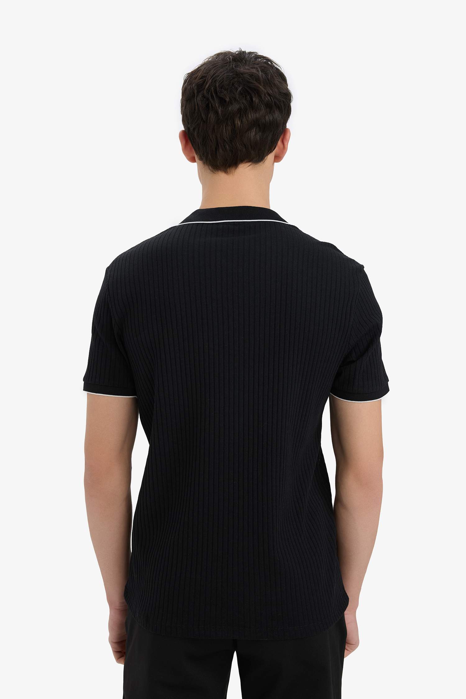 Slim Fit Polo Collar Camisole Polo T-Shirt