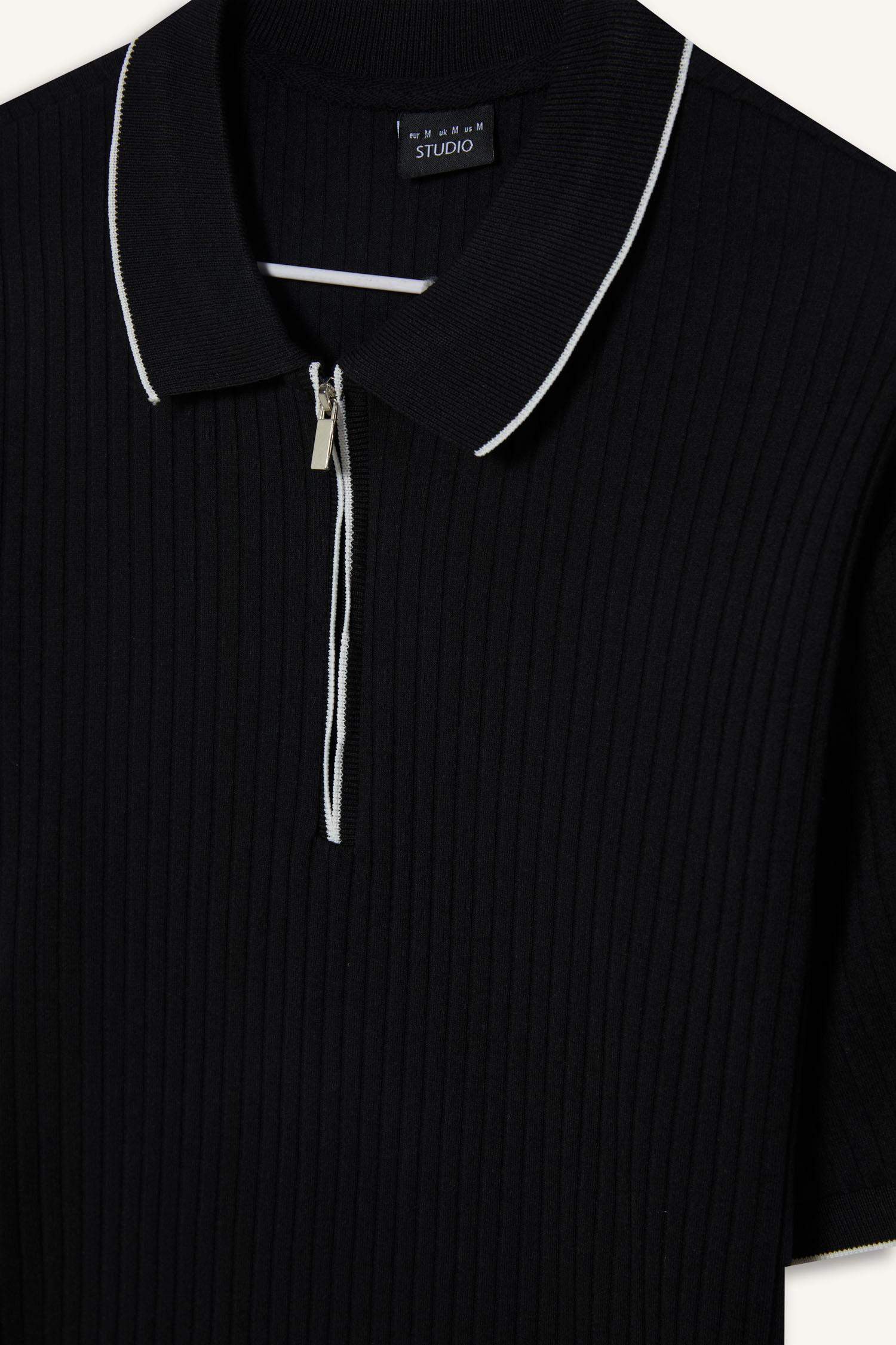 Slim Fit Polo Collar Camisole Polo T-Shirt