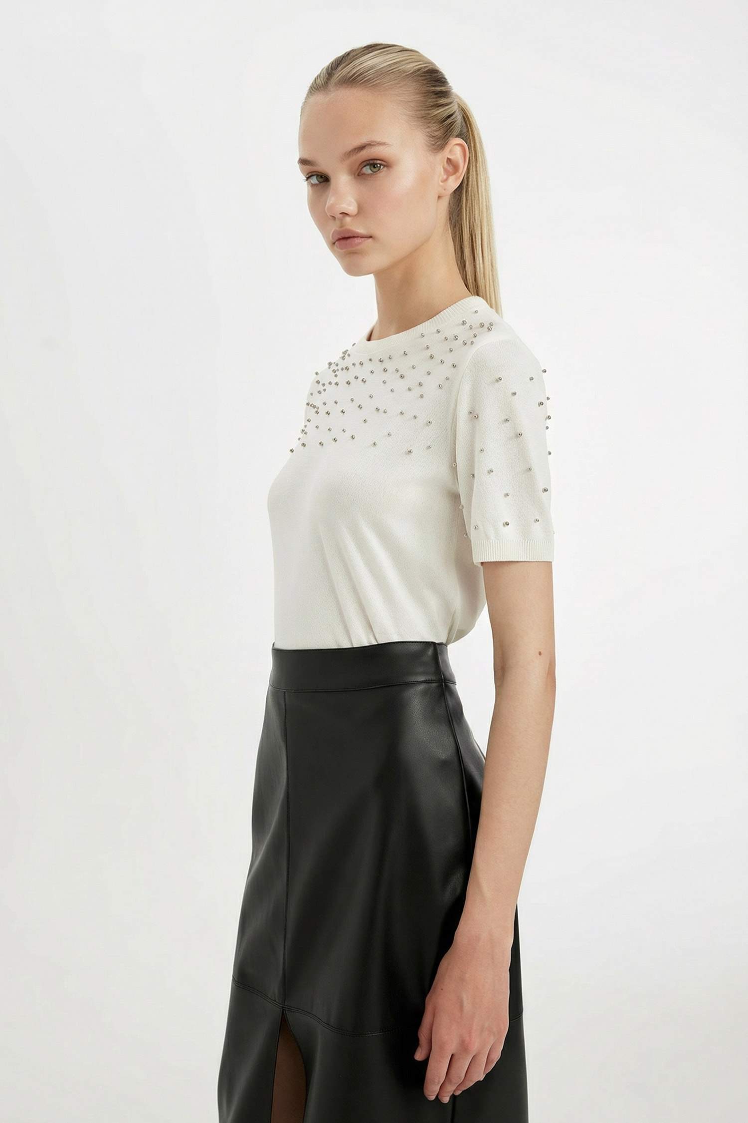 Regular Fit Crew Neck Knitwear T-Shirt