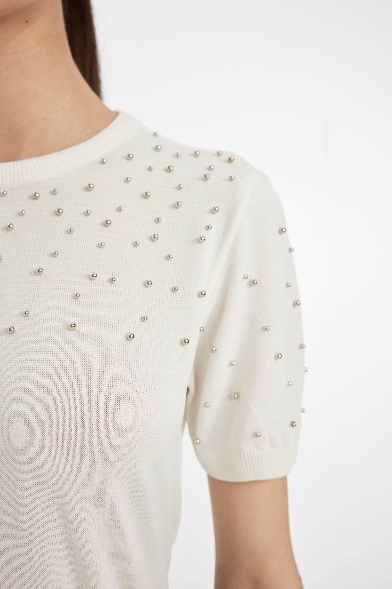 Regular Fit Bisiklet Yaka Kısa Kollu Triko Tişört