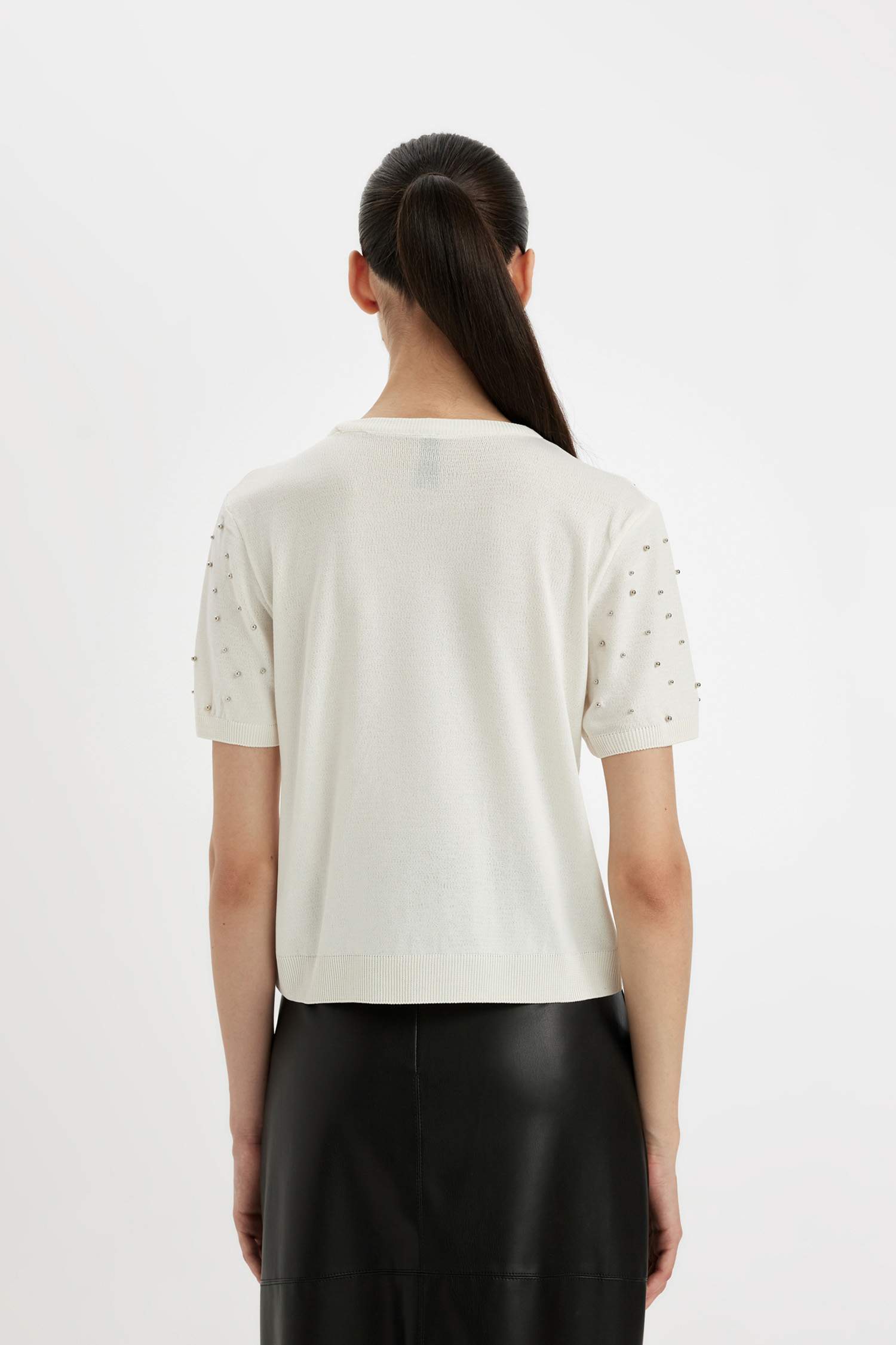 Regular Fit Bisiklet Yaka Kısa Kollu Triko Tişört