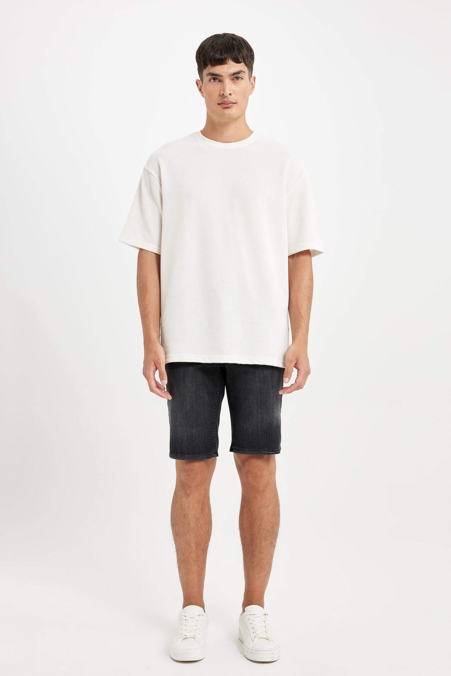Regular Fit Jean Shorts