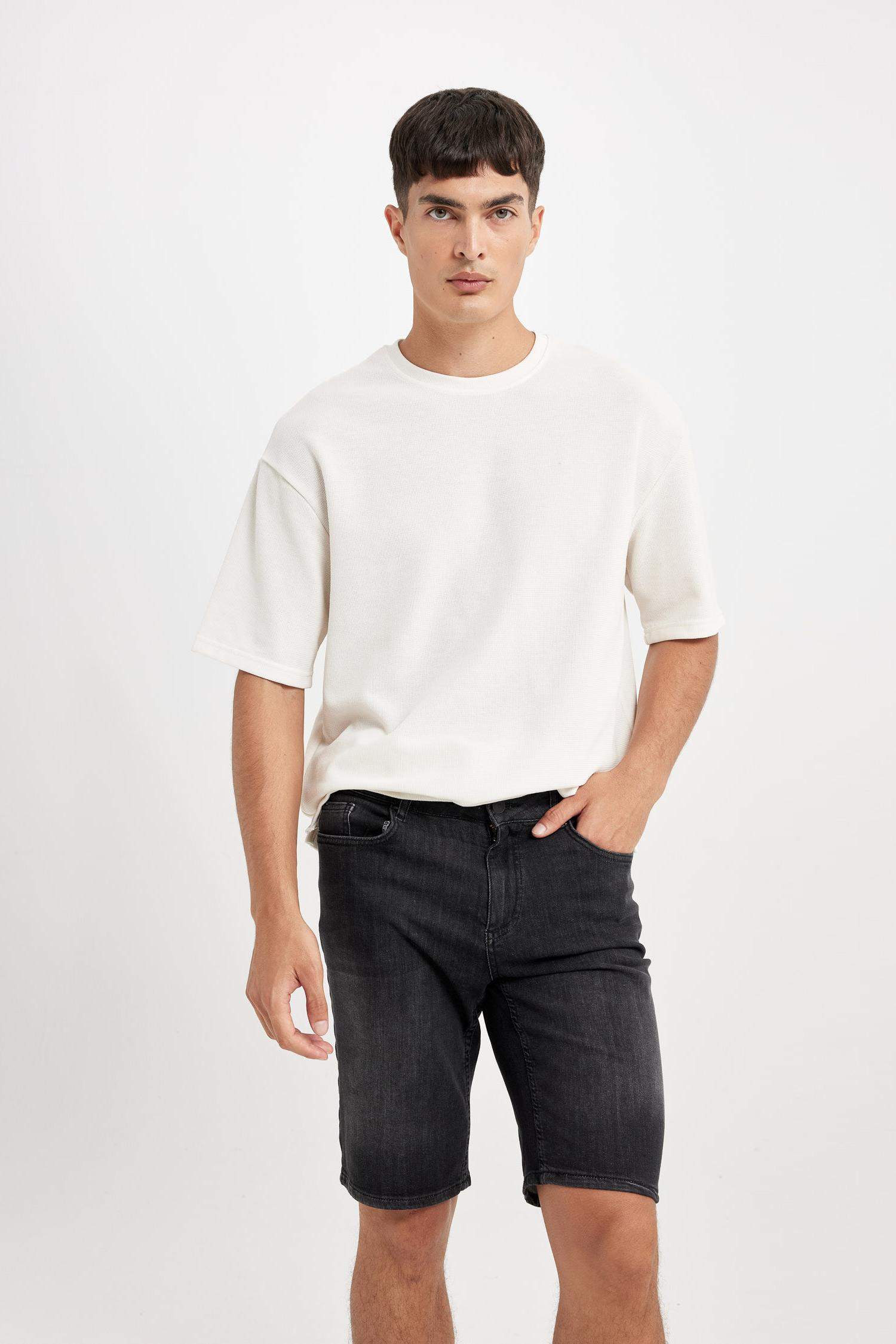 Regular Fit Jean Shorts