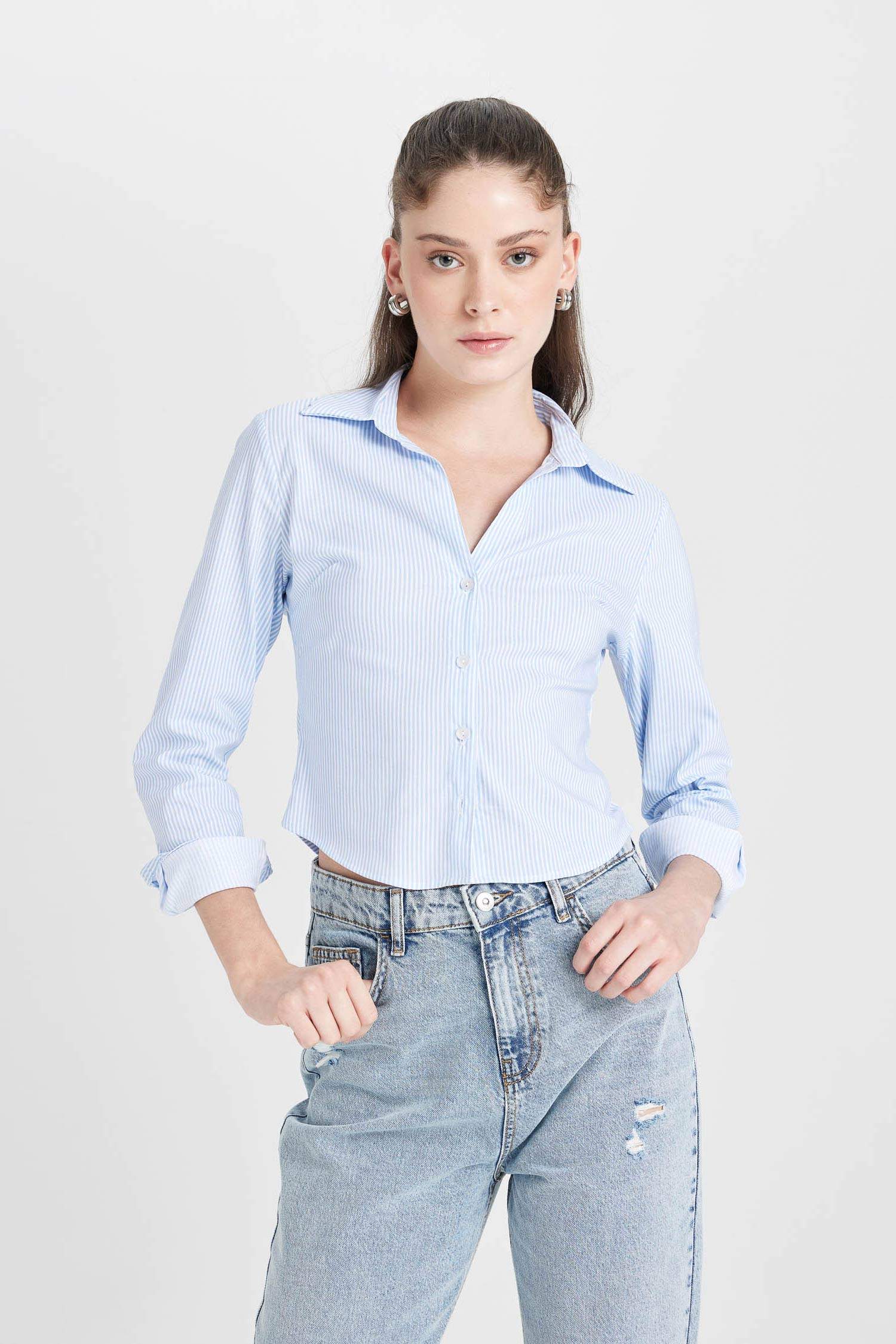 ұзын бұлшықет пішімі Ұзын жеңді көйлек