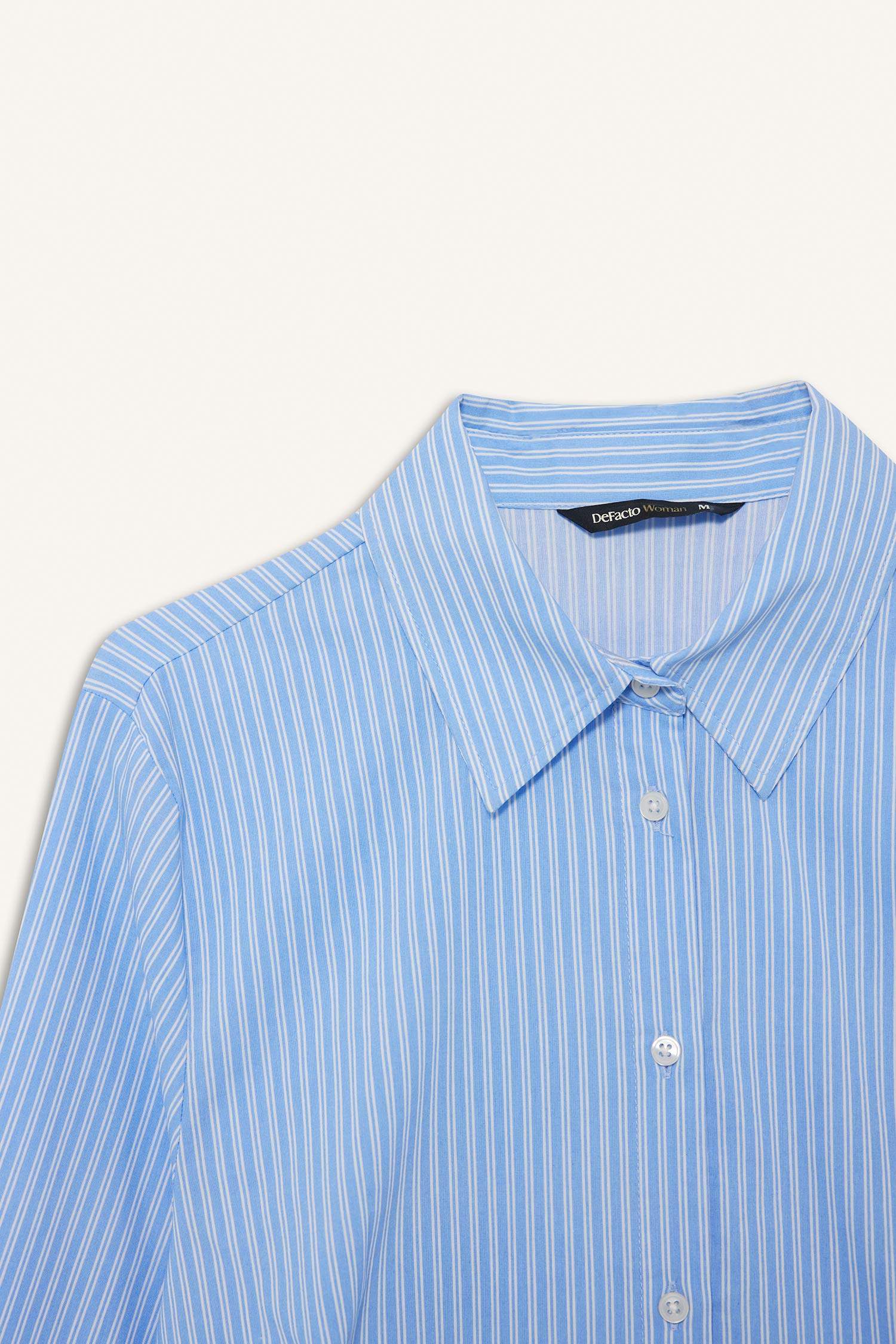 Fitted Bengalin Uzun Kollu Gömlek