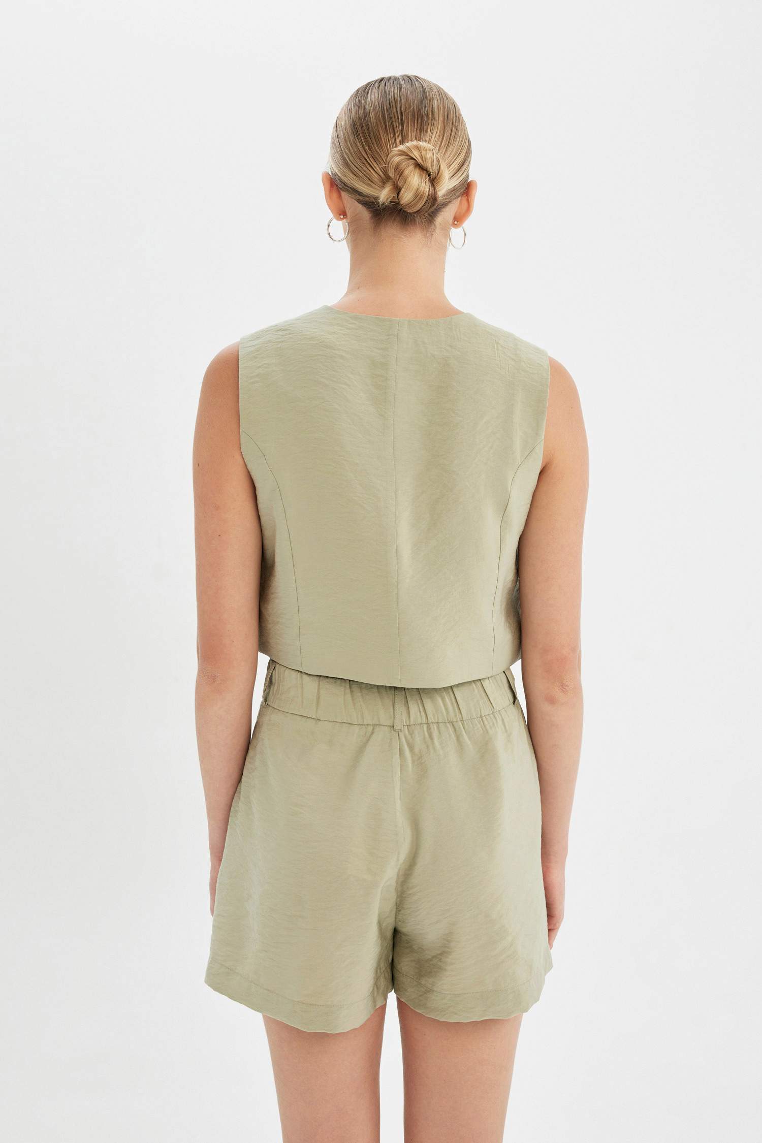 Regular Fit V Yaka Modal Blazer Yelek