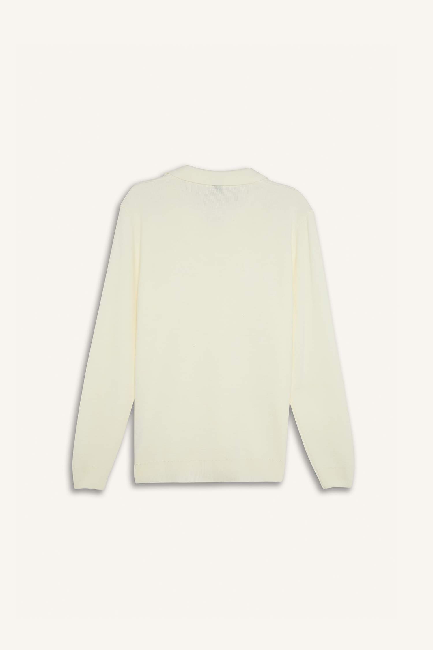 Standart Fit Normal Kesim Polo Yaka Triko Kazak