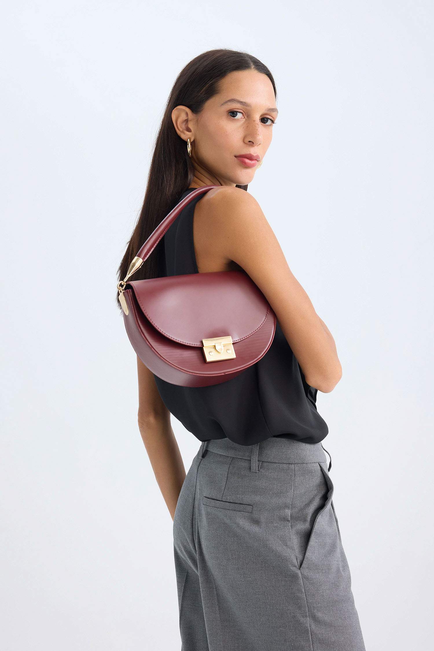 Kadın Suni Deri El Çantası