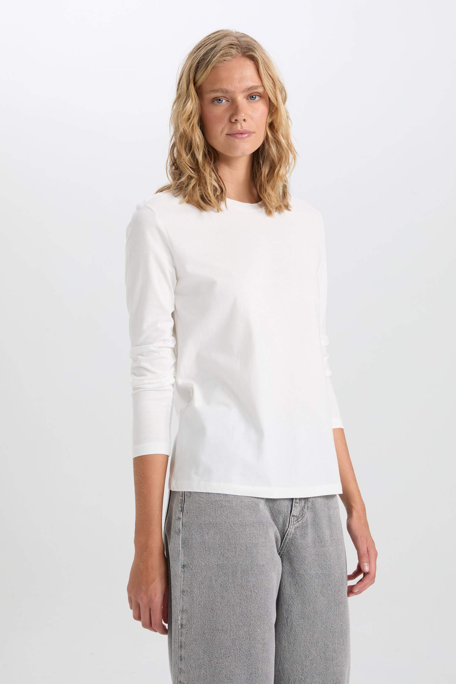 Regular Fit Crew Neck Long Sleeve T-Shirt