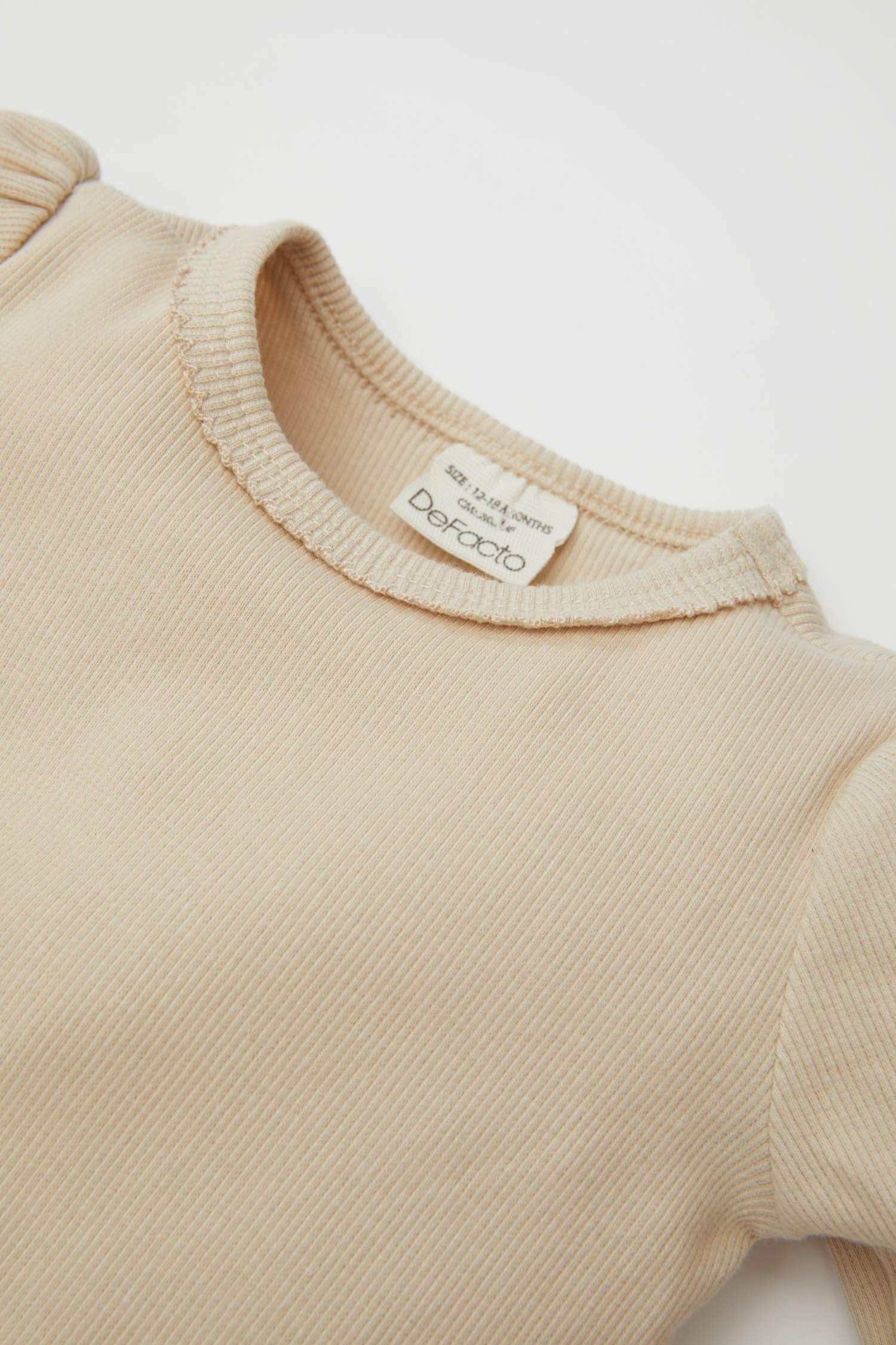 Kız Bebek 2'li Takım Twill Baskılı Uzun Kollu Çıtçıtlı Body Beli Lastikli Desenli Alt