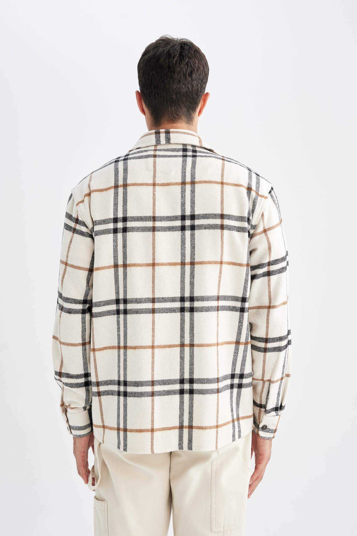 Regular Fit Kareli Oduncu Flanel Uzun Kollu Gömlek