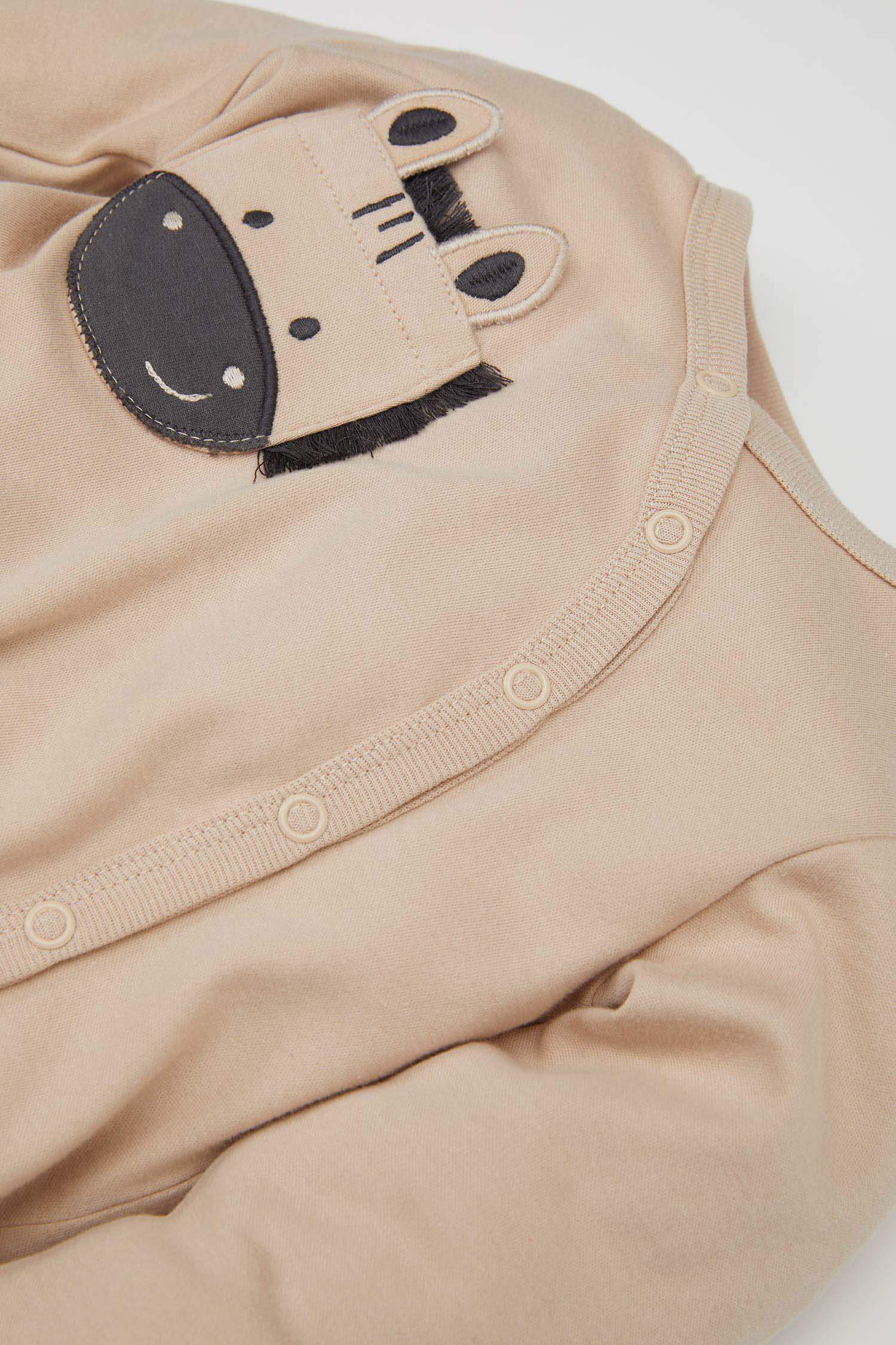 Baby Boy Newborn Zebra Printed Striped 2 Piece Jumpsuit