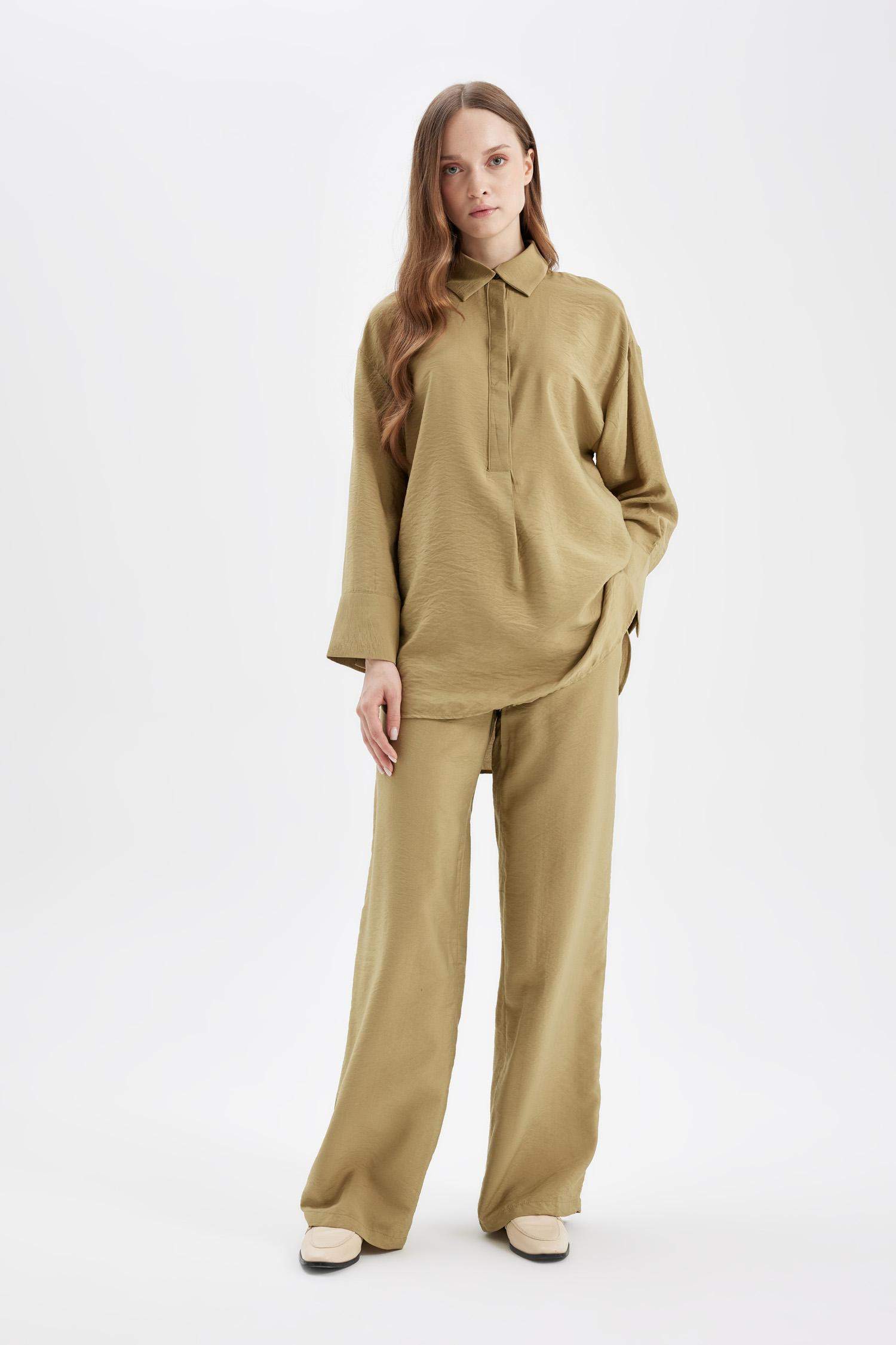 بنطلون برجل واسع وايد ليج