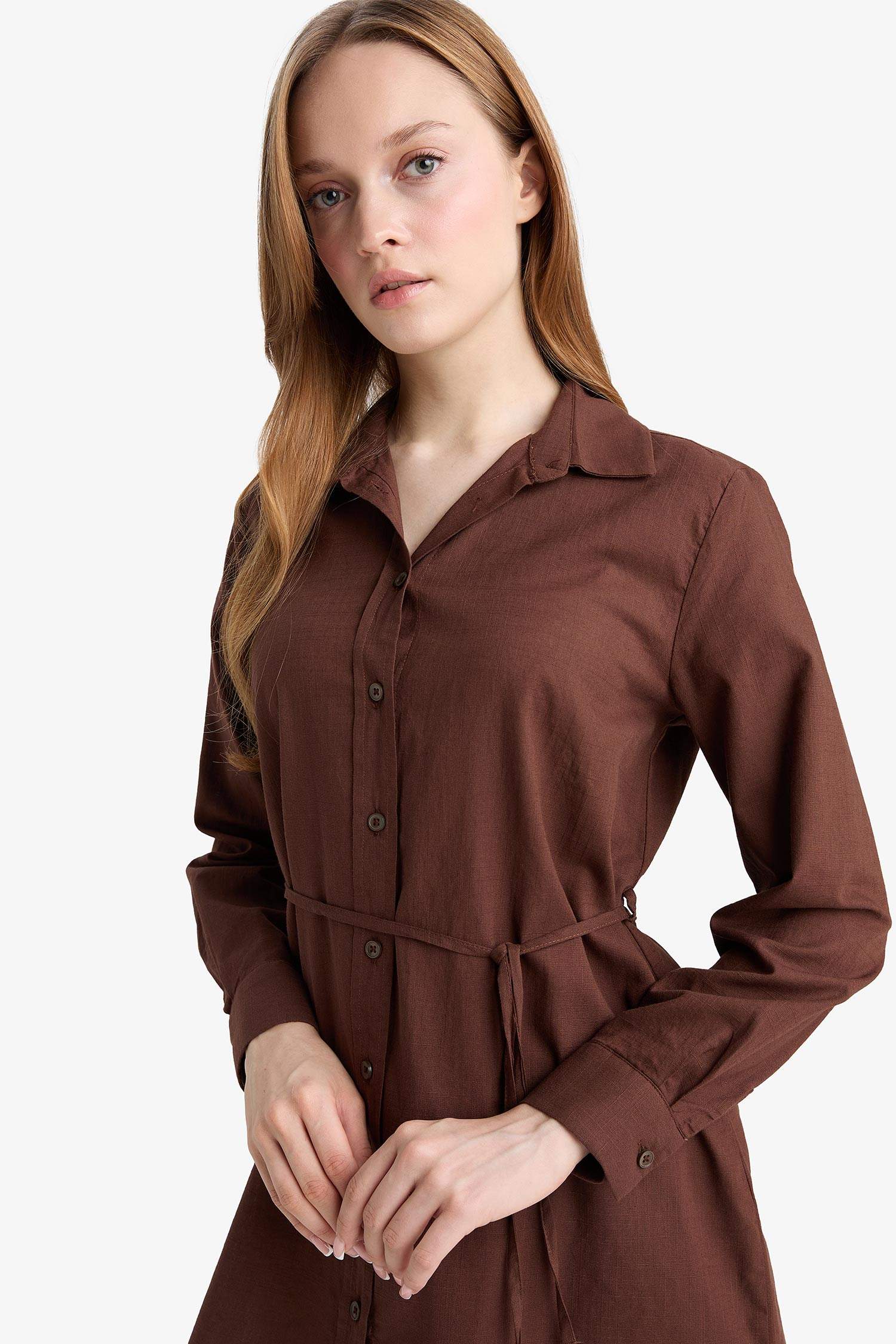 Regular Fit Poplin Long Sleeve Tunic