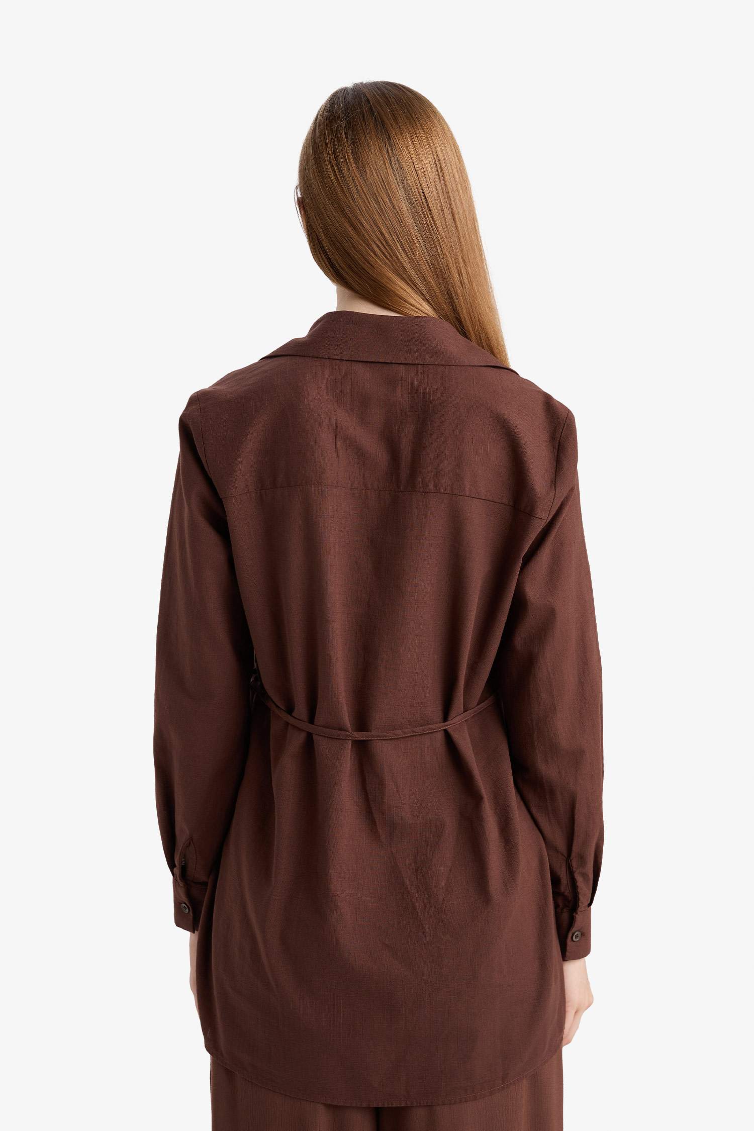 Regular Fit Poplin Long Sleeve Tunic