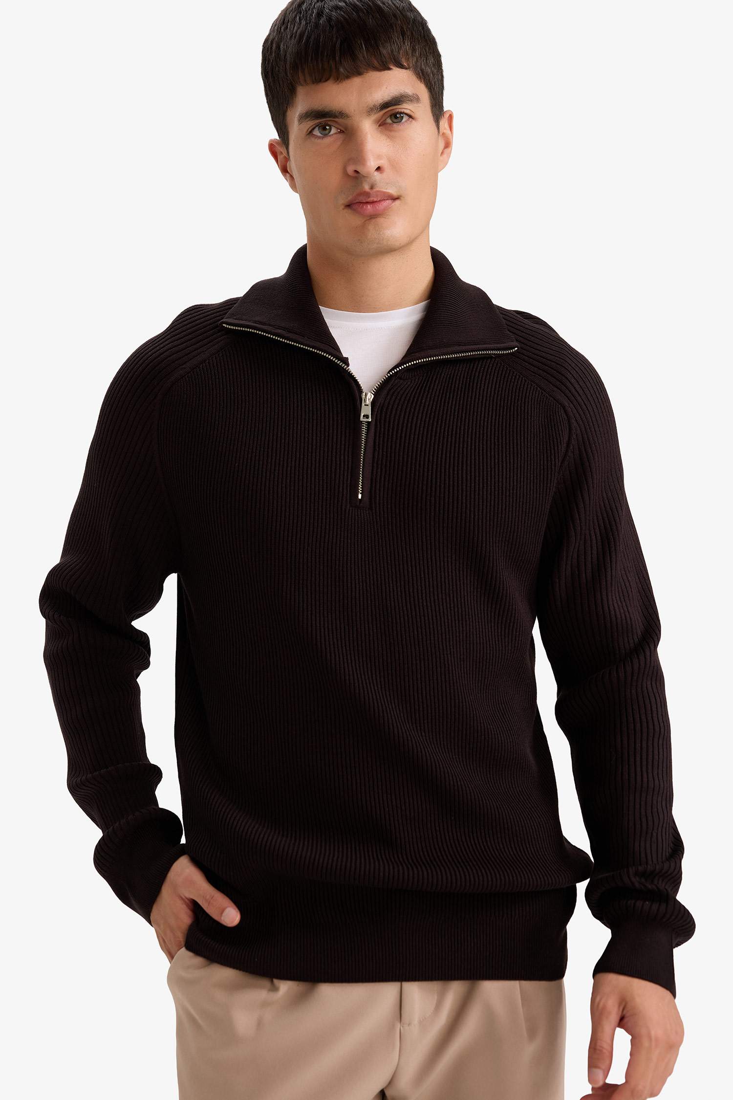 Standard Fit Turtleneck Knitwear Pullover