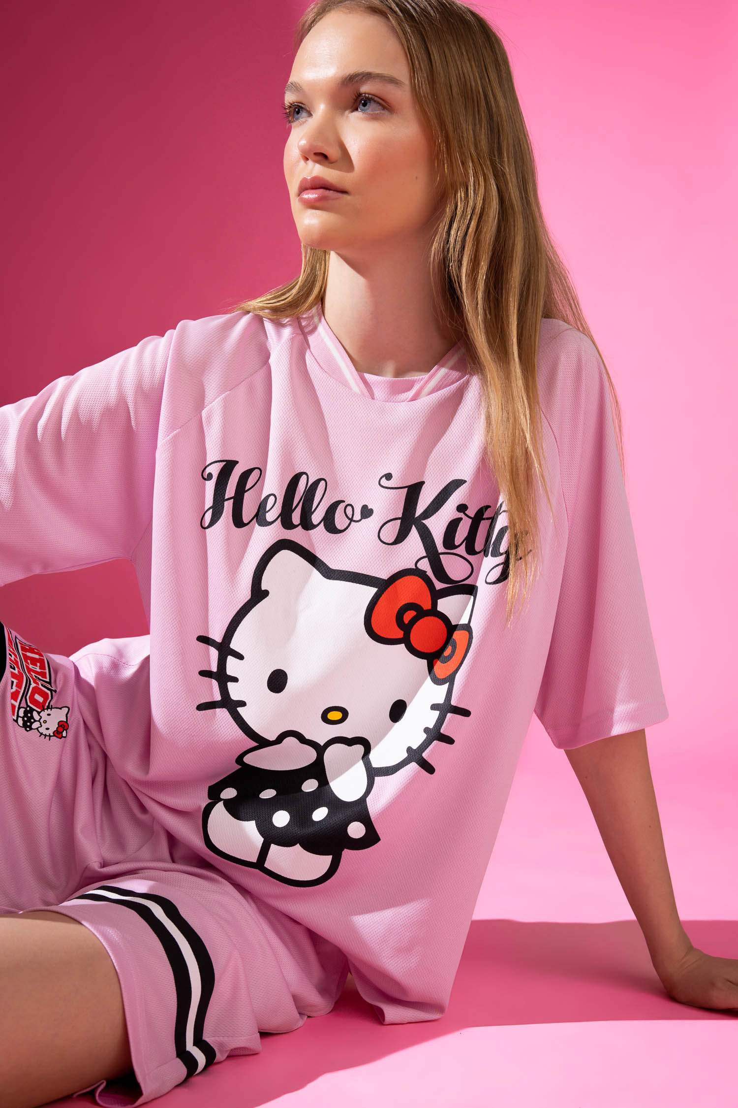 Pink Woman Oversize Fit Short Sleeve T-Shirt 3154064 | DeFacto