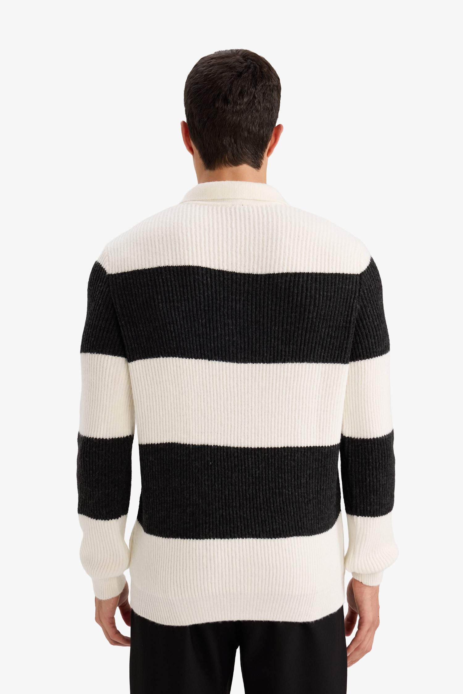 Pull tricot à col polo Coupe standard