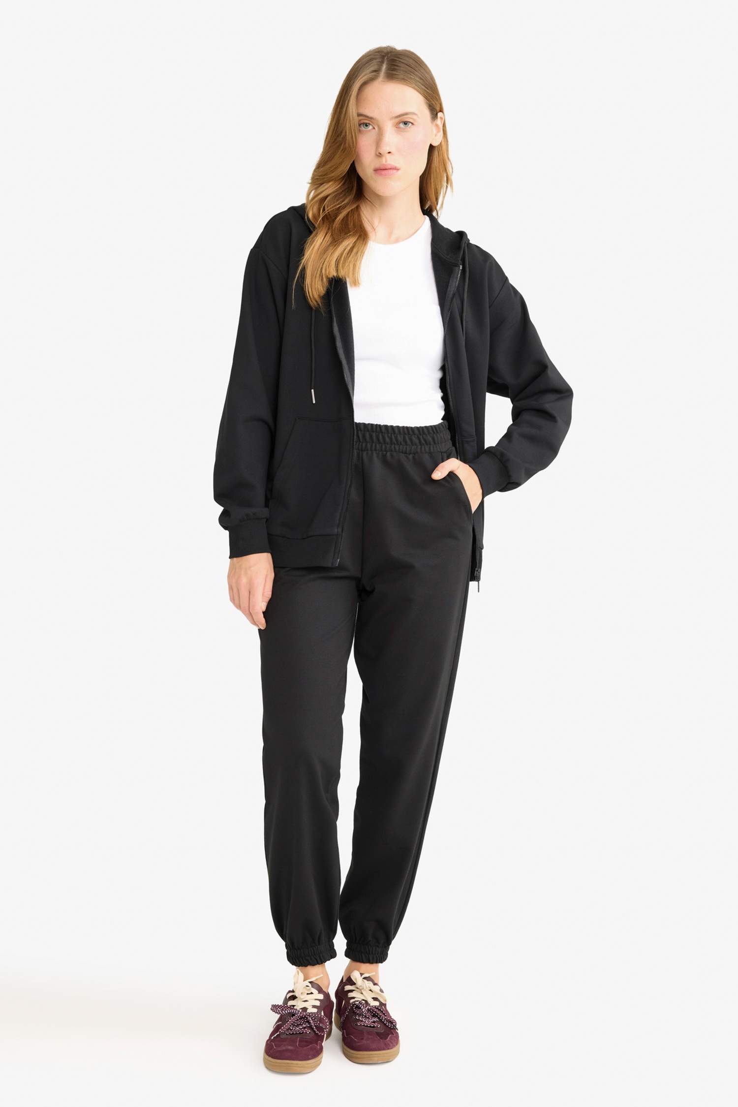 Jogger Fit Basic Pockets Sweatpants